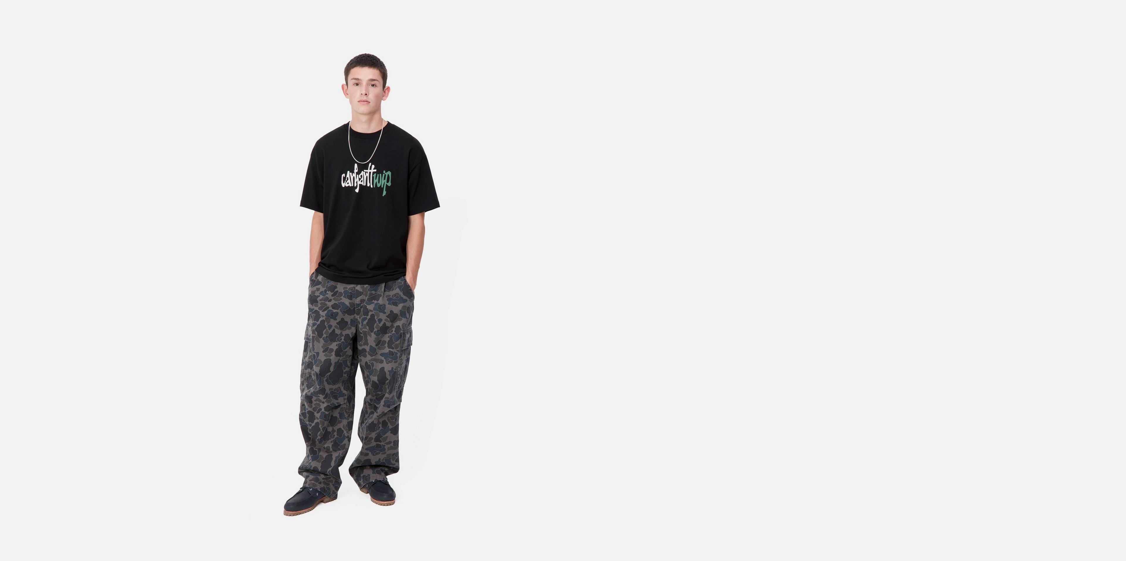 Carhartt WIP S/S Brush WIP T-Shirt, Black | Official Online