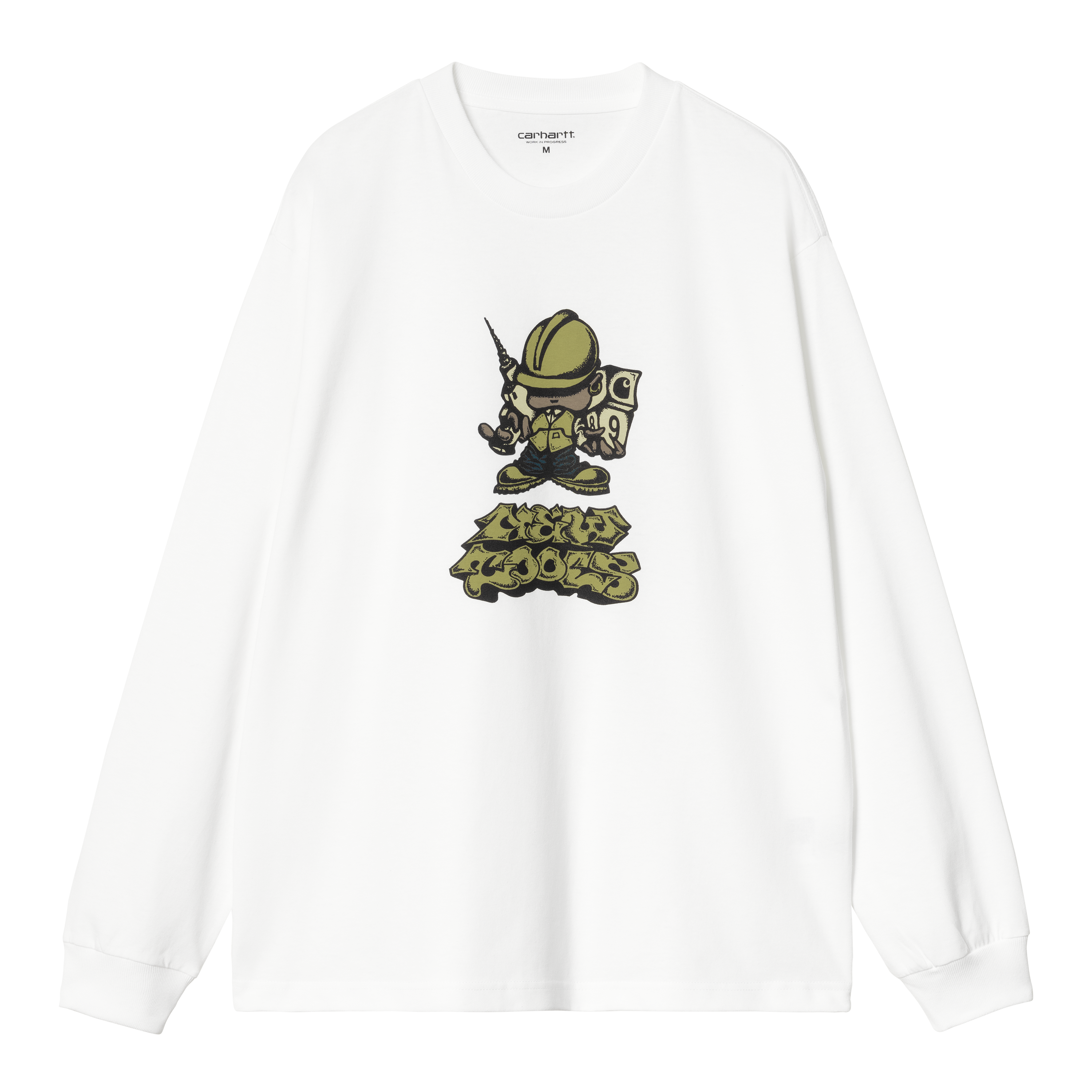 Carhartt WIP Long Sleeve Drill Boy T-Shirt Blanc