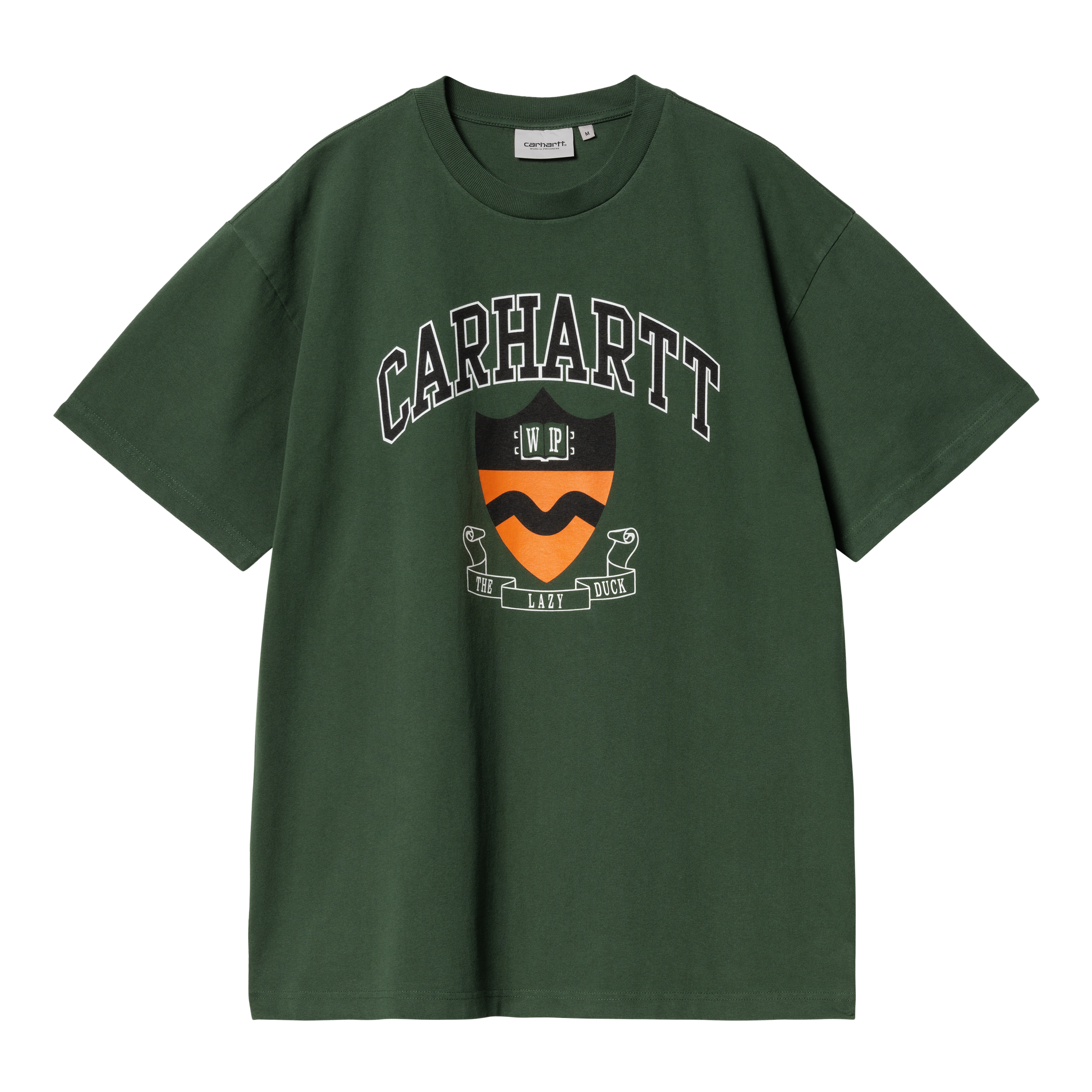 Carhartt WIP Short Sleeve Lazy Duck Academy T-Shirt in Verde