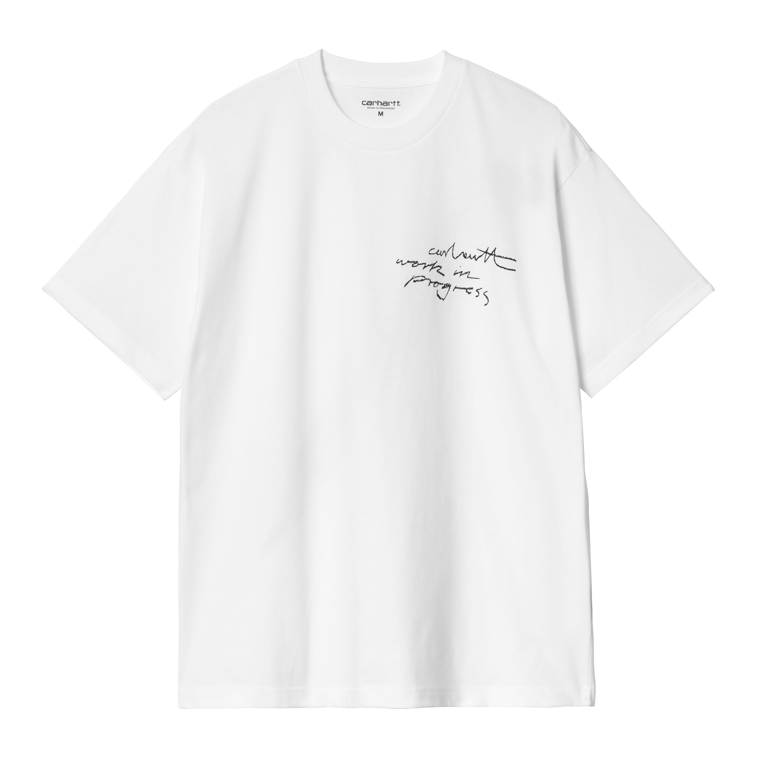 Carhartt WIP Short Sleeve WIP Pencil T-Shirt in Bianco