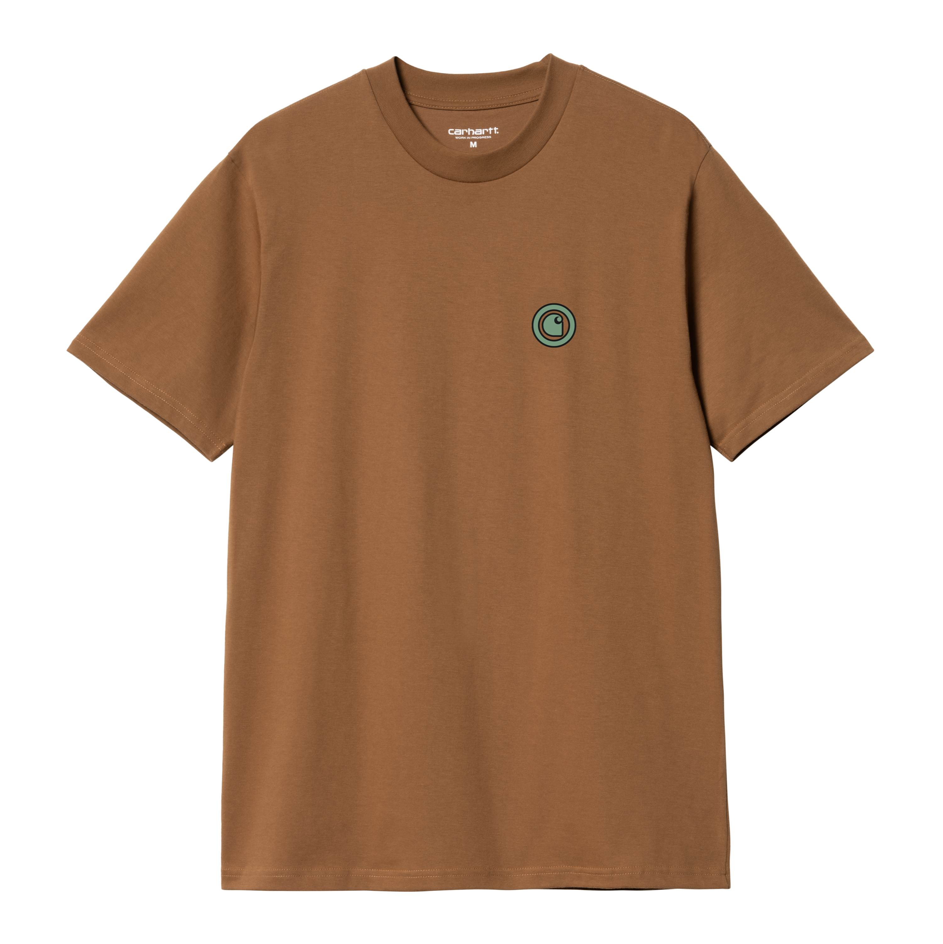 Carhartt WIP Short Sleeve Zipper T-Shirt in Braun