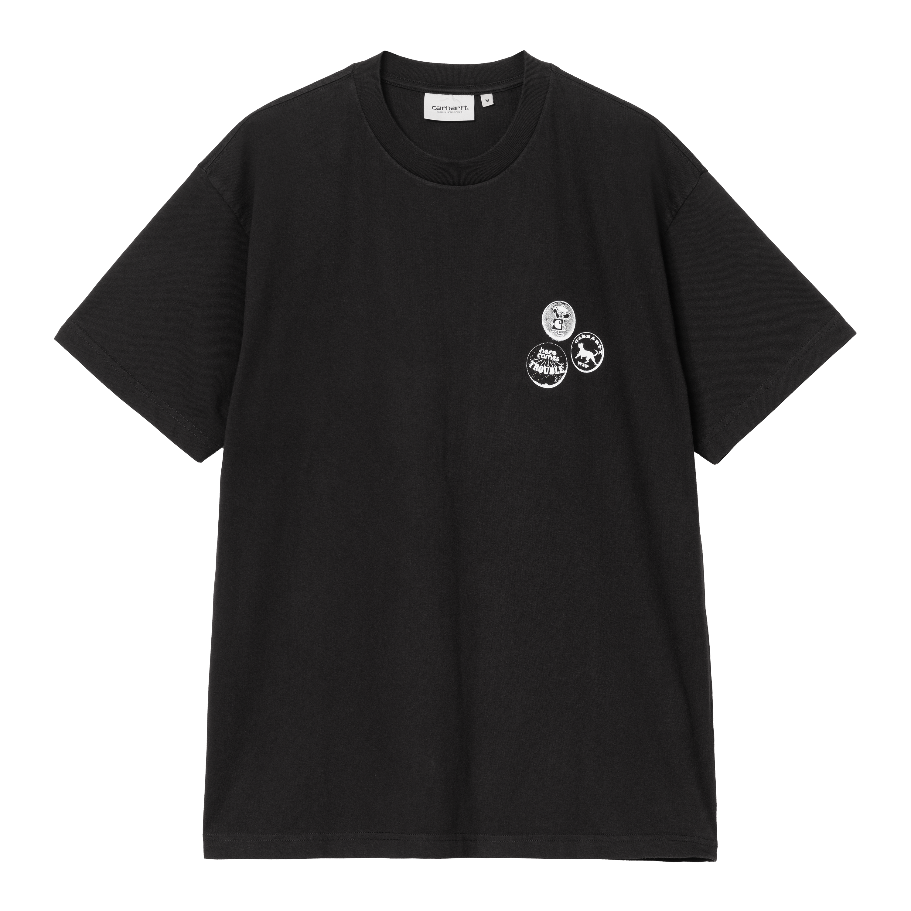 Carhartt WIP Short Sleeve Pins T-Shirt in Schwarz