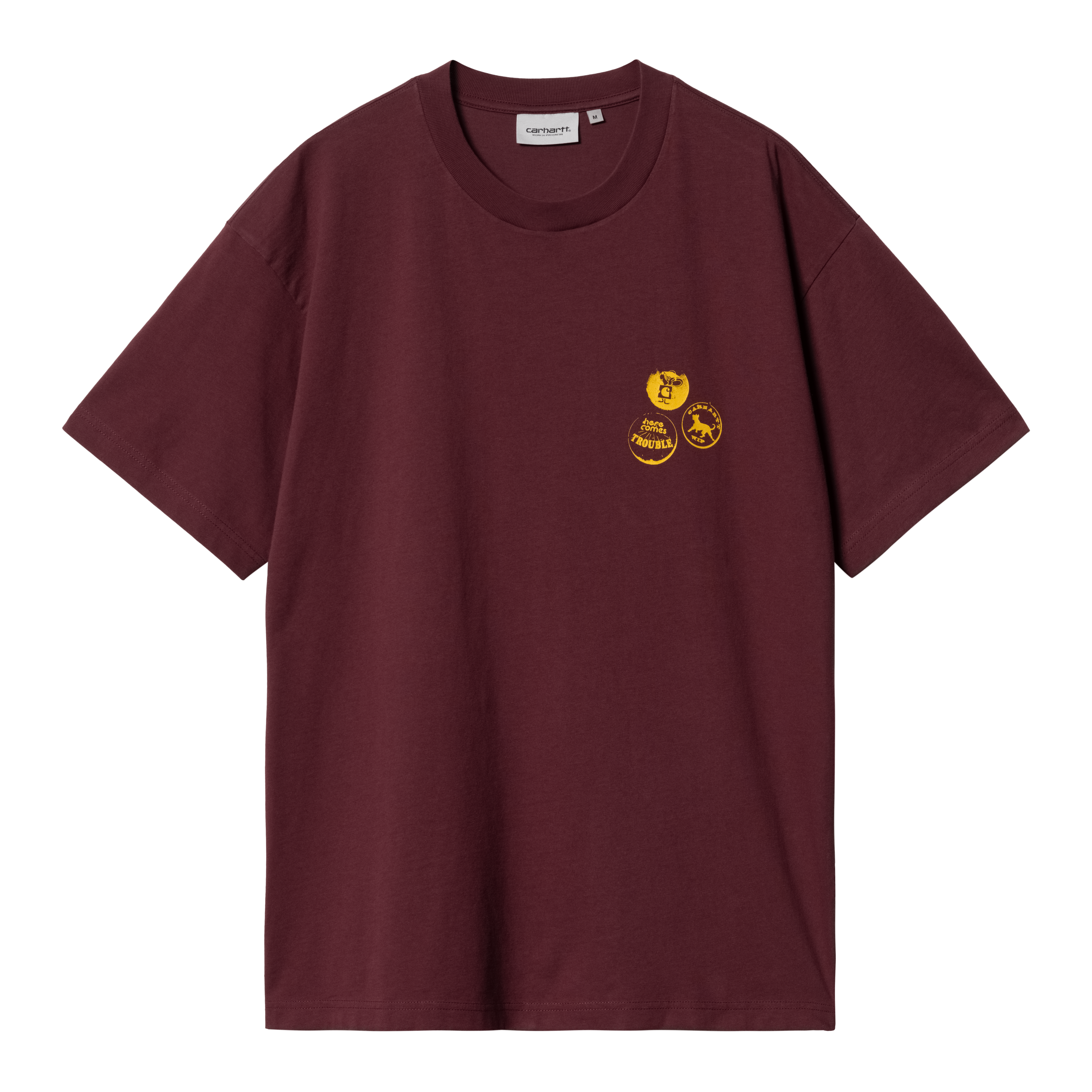 Carhartt WIP Short Sleeve Pins T-Shirt in Rosso