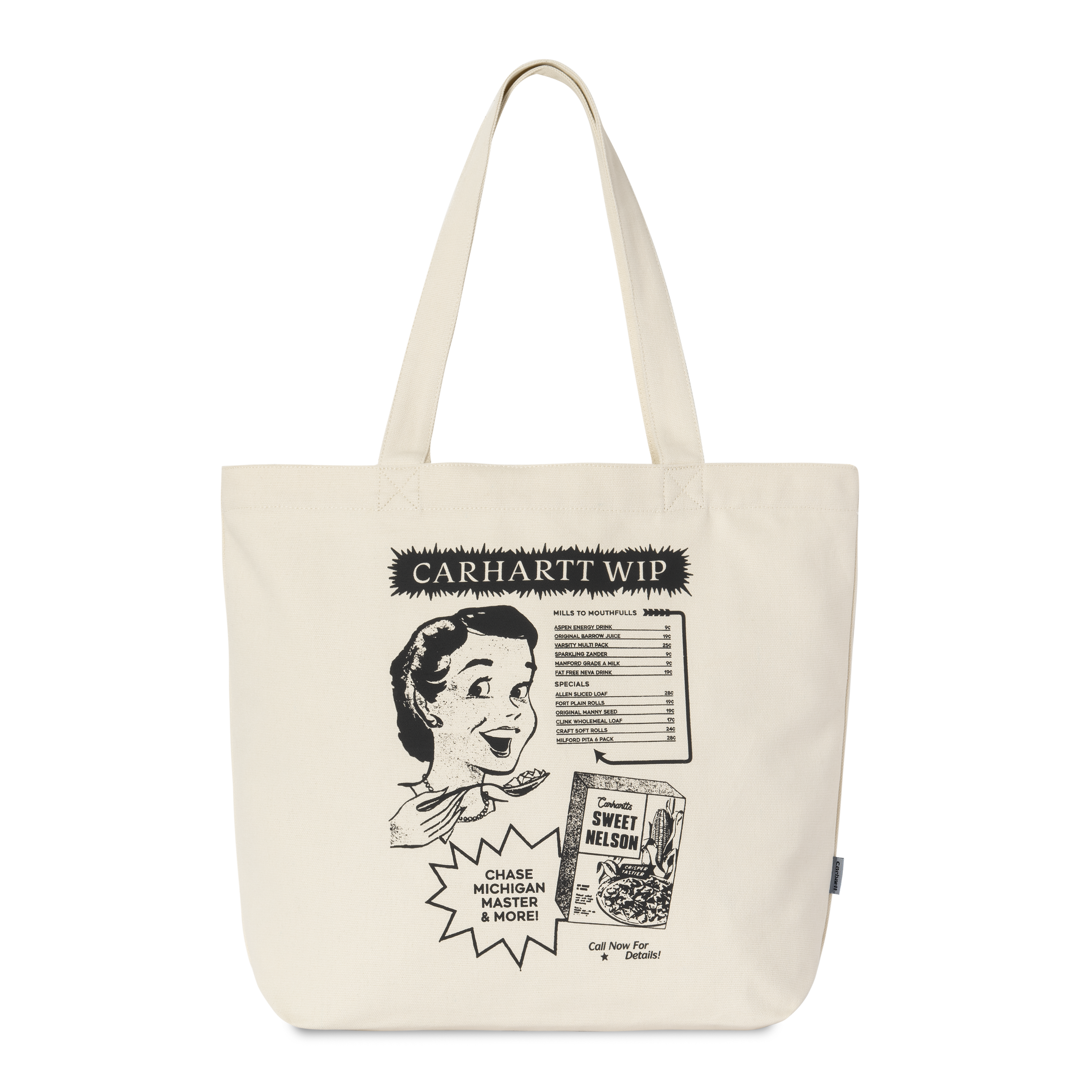 [CARHARTTWIP] CANVAS GRAPHIC TOTE LARGE ★大人気★ Carhartt WIP Canvas Graphic Tote Large, Harttbreaker Print