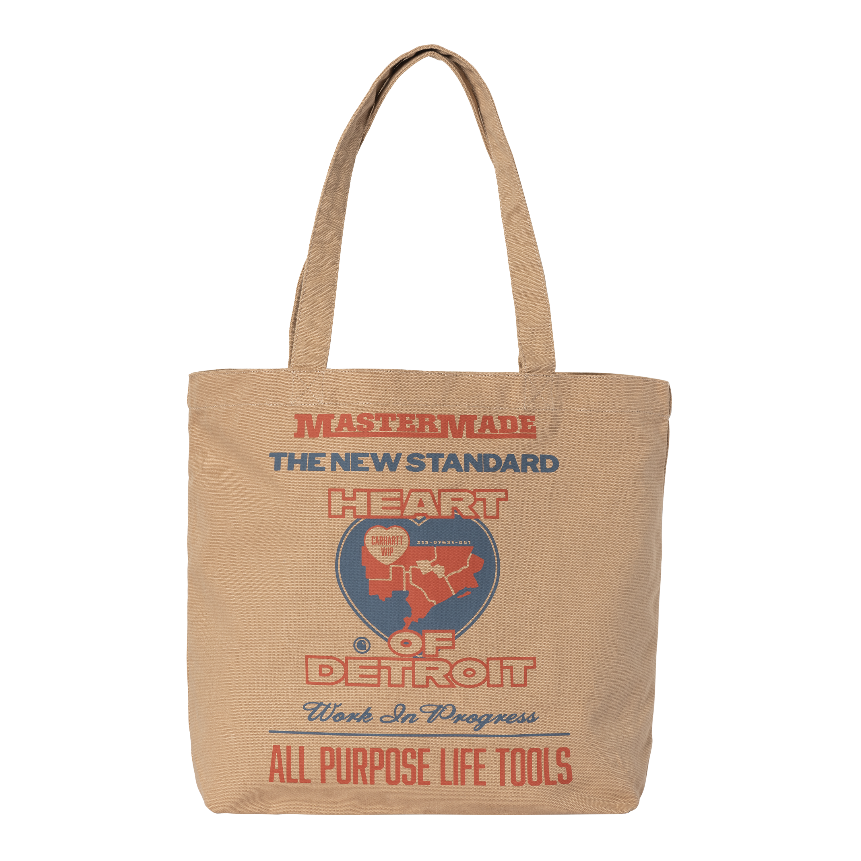 Carhartt WIP Canvas Graphic Tote in Braun