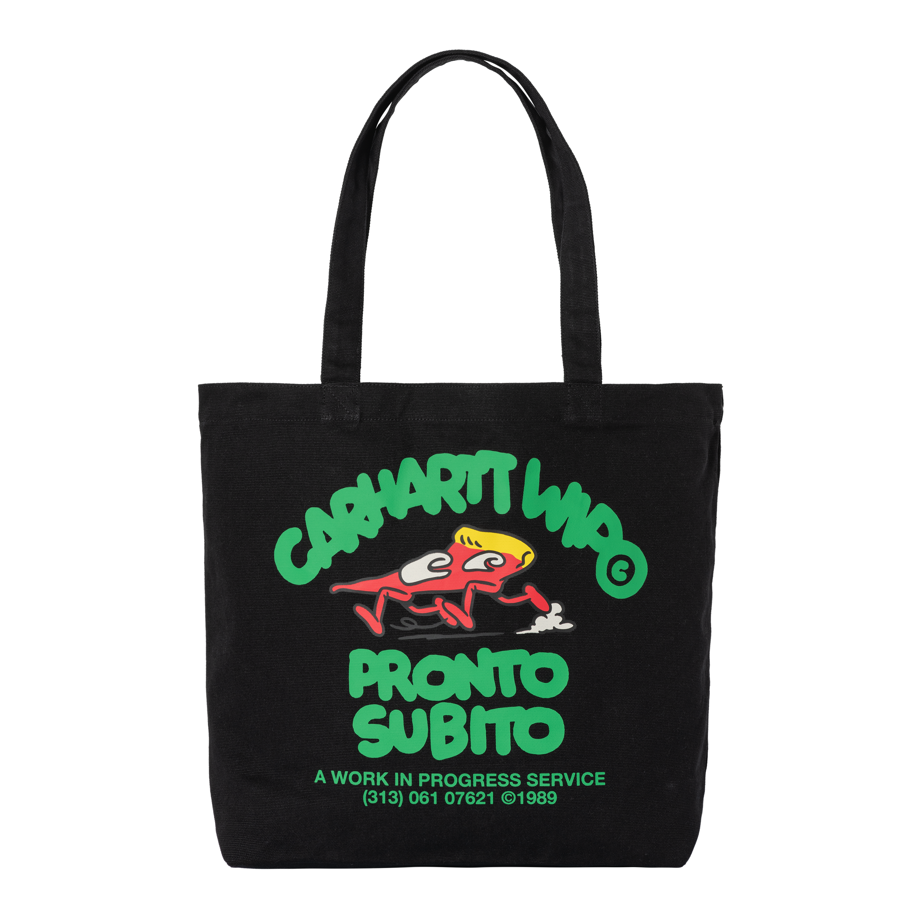 Carhartt WIP Canvas Graphic Tote in Schwarz