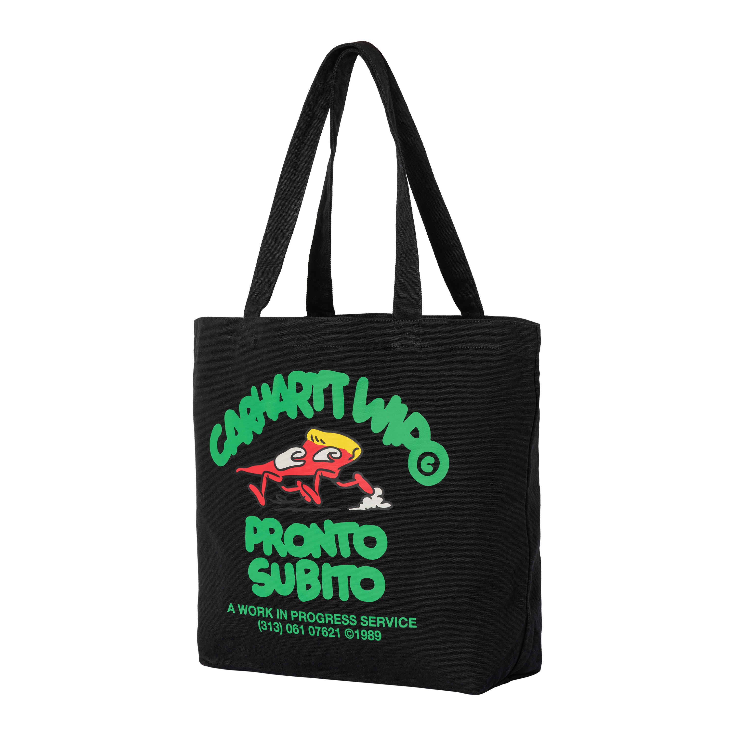 Carhartt WIP Canvas Graphic Tote in Black