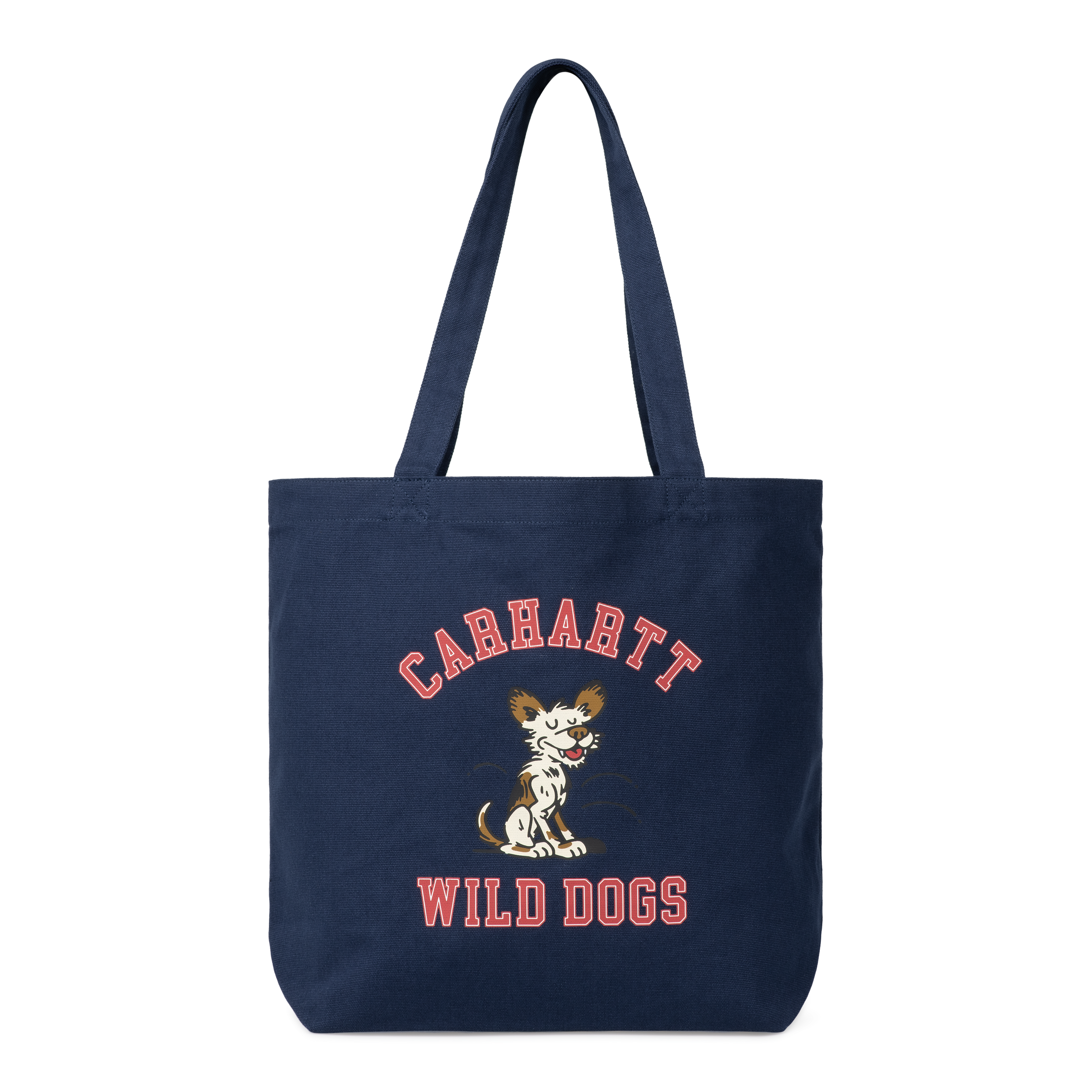 Carhartt WIP Canvas Graphic Tote, Wild Dog Print, Jupiter