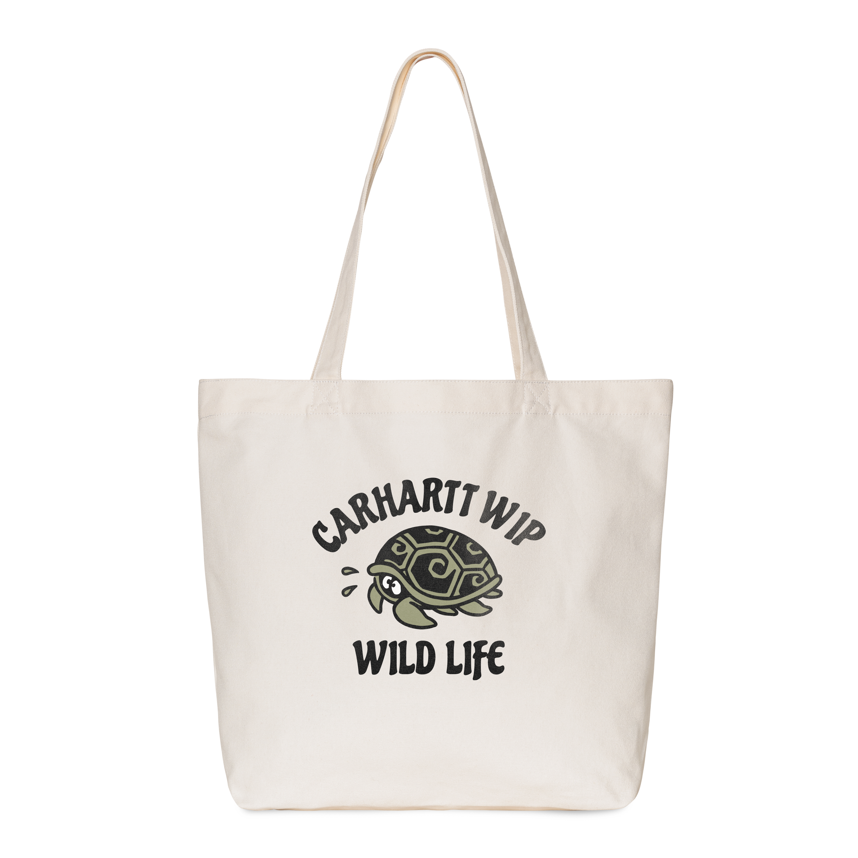 Carhartt WIP Canvas Graphic Tote Wild Life Print, Natural | beige|multicolor