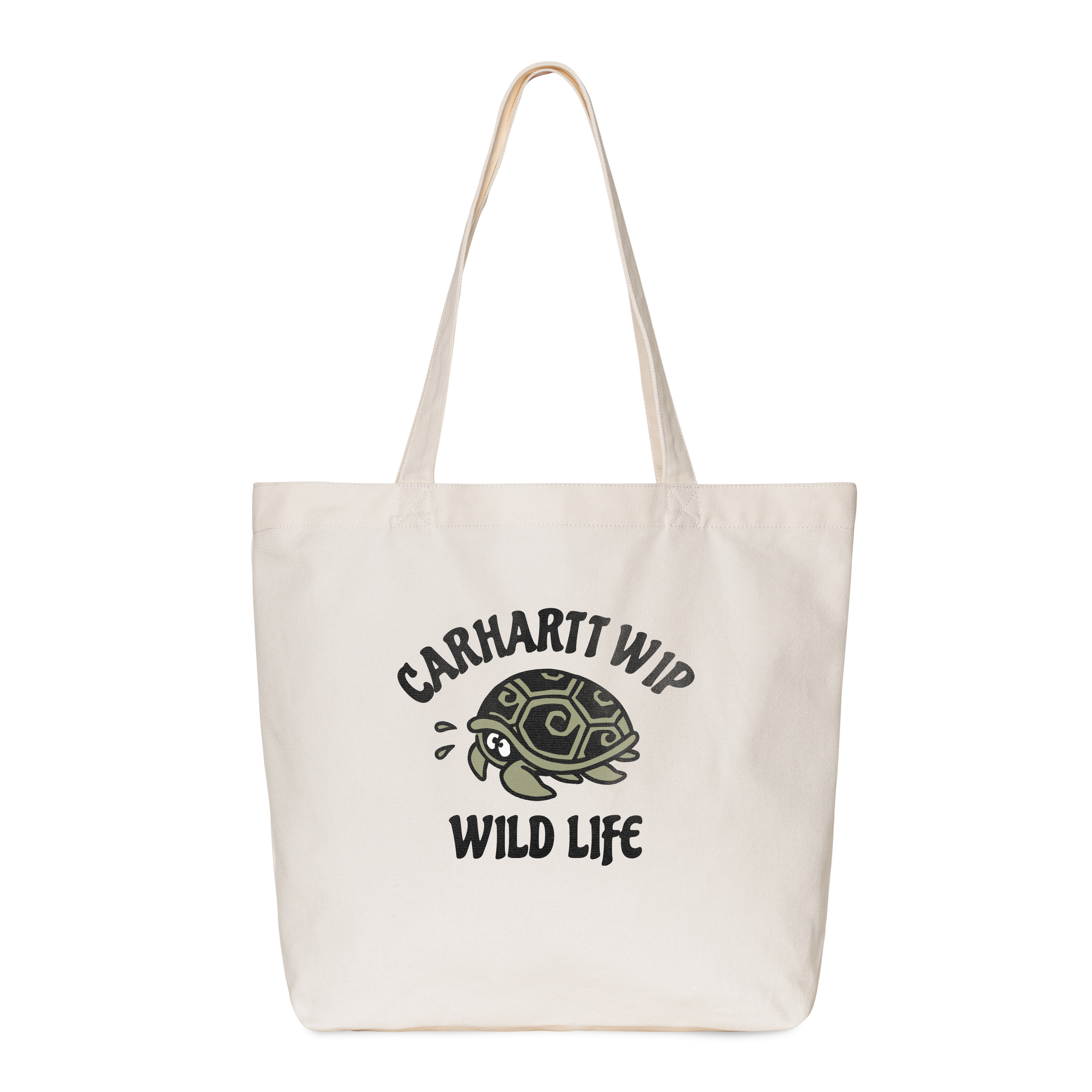 Carhartt WIP Canvas Graphic Tote, Wild Life Print, Natural