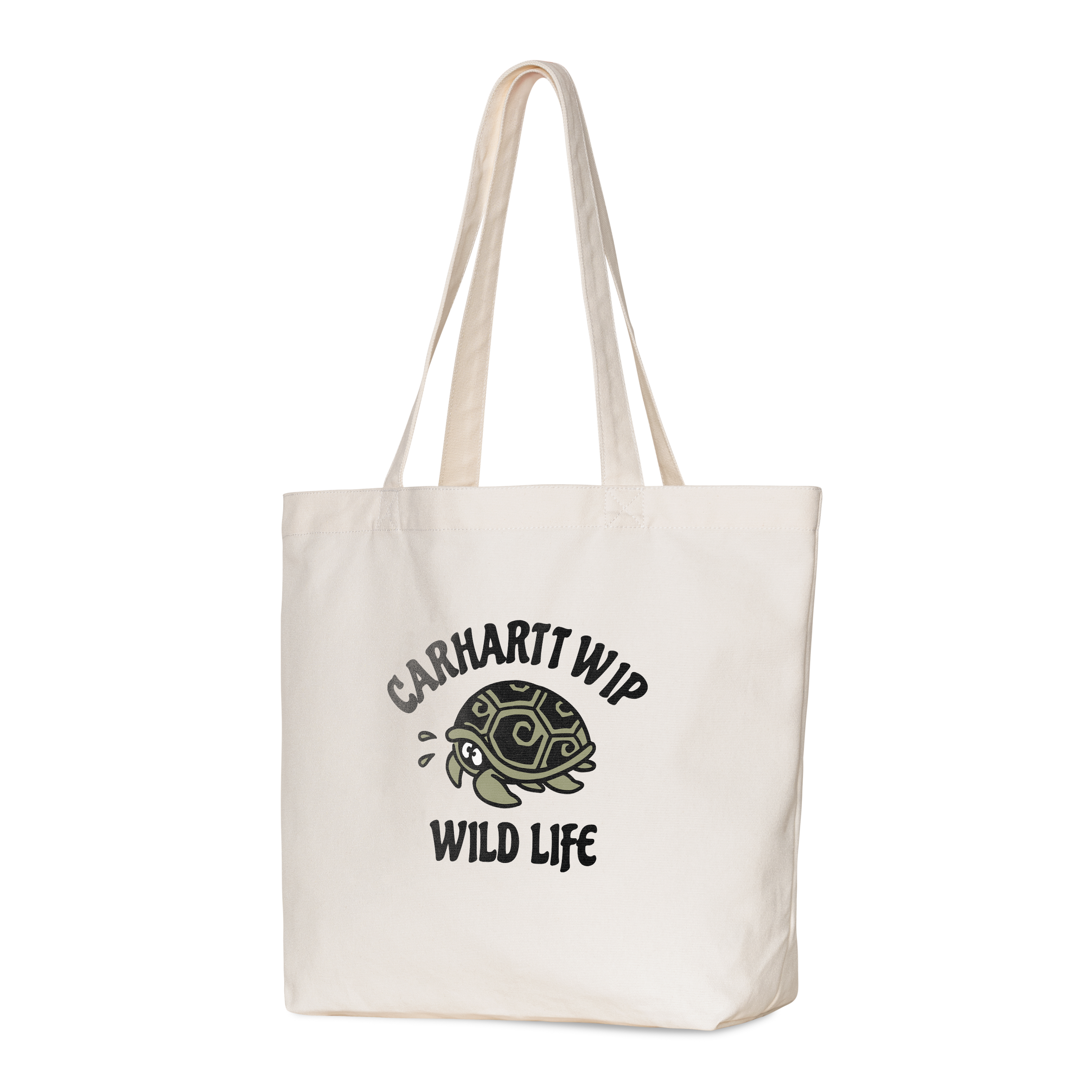 Carhartt WIP Canvas Graphic Tote, Wild Life Print, Natural