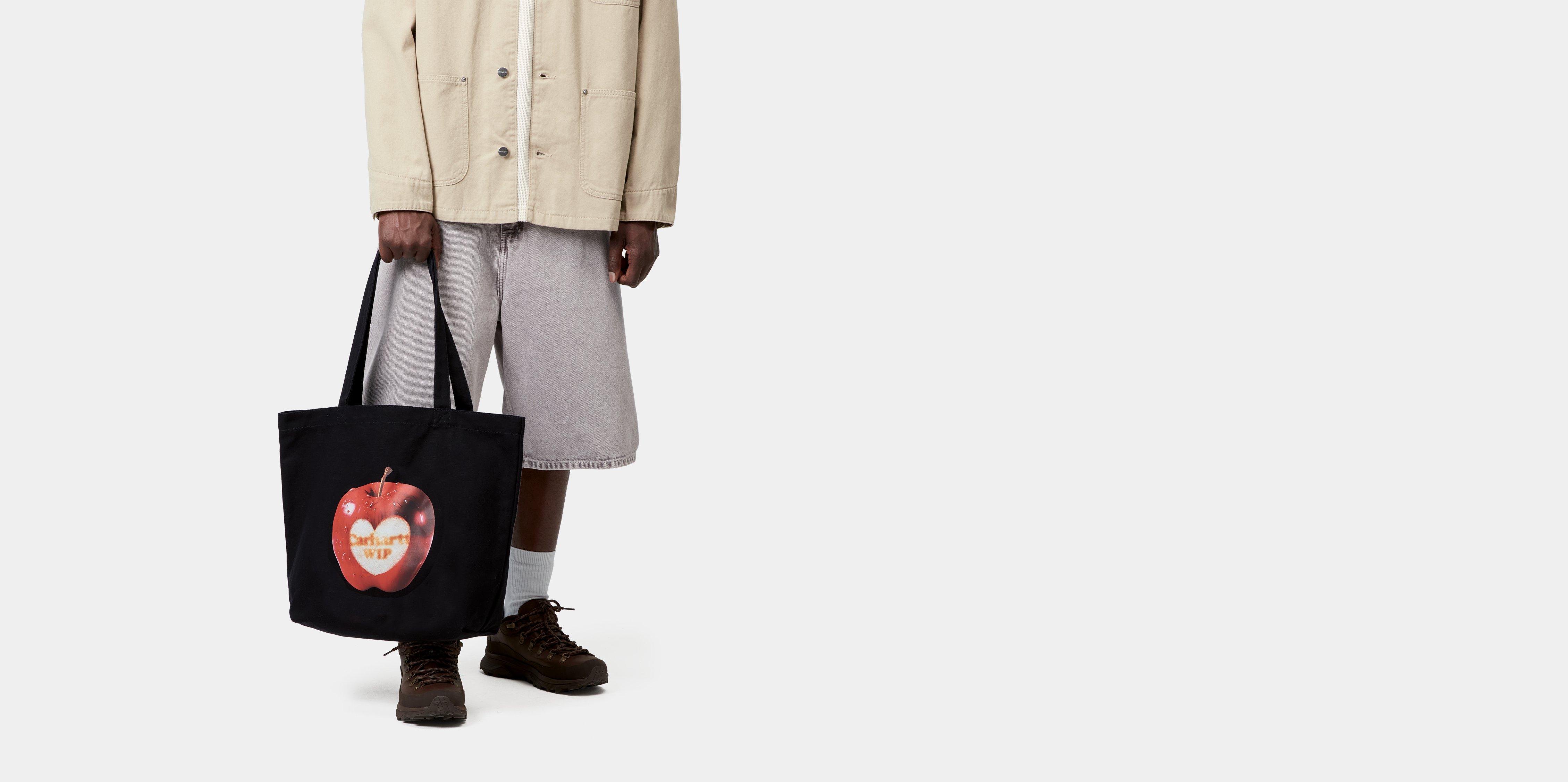 Carhartt WIP Canvas Graphic Tote Spoiled Print, Black