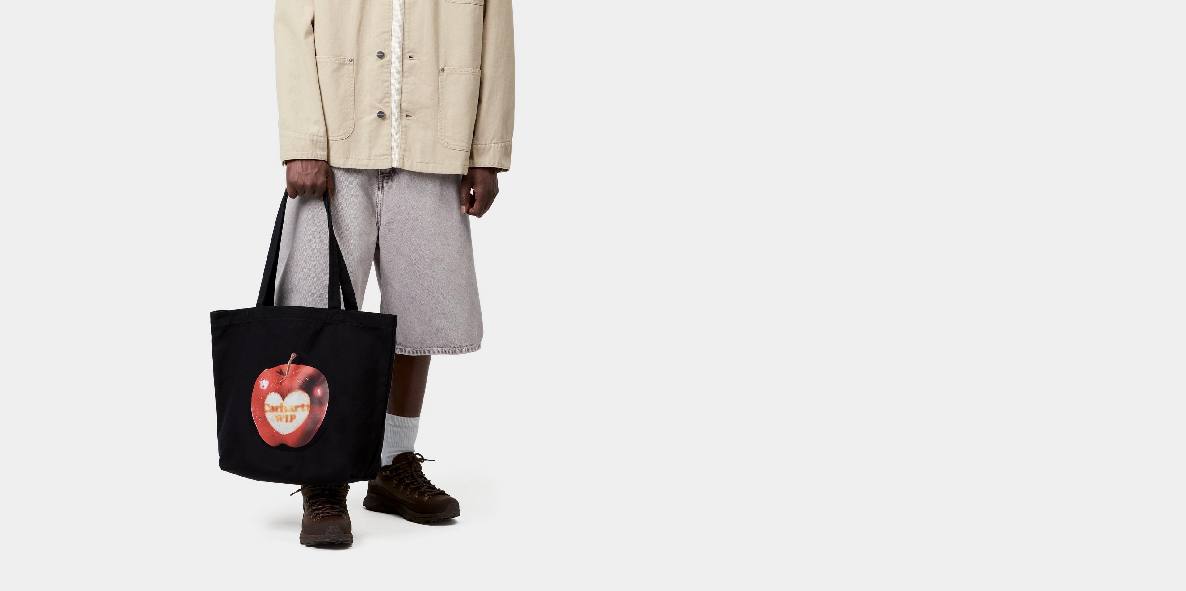 Carhartt WIP Canvas Graphic Tote, Spoiled Print, Black | Official