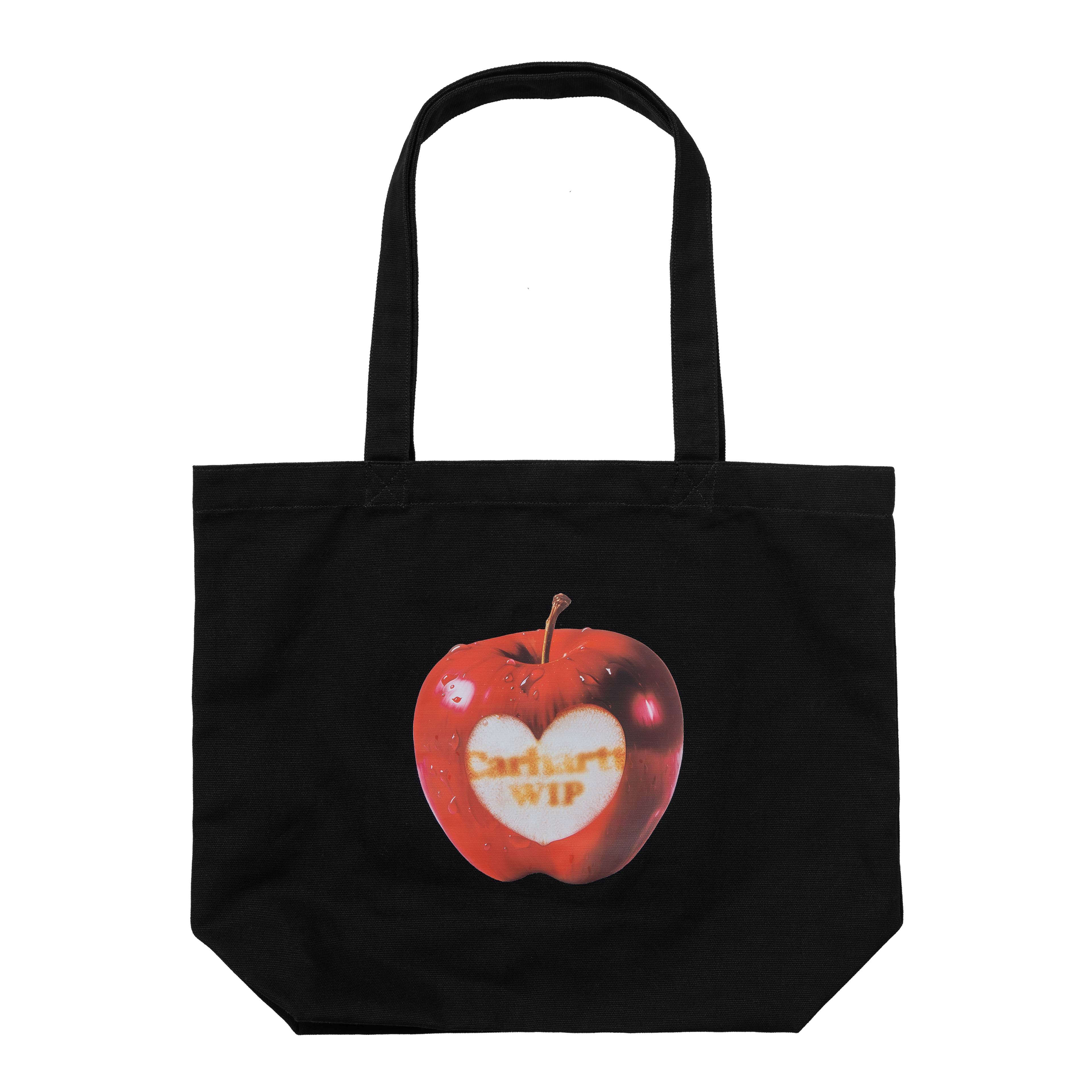 Carhartt WIP Canvas Graphic Tote, Spoiled Print, Black | Official 