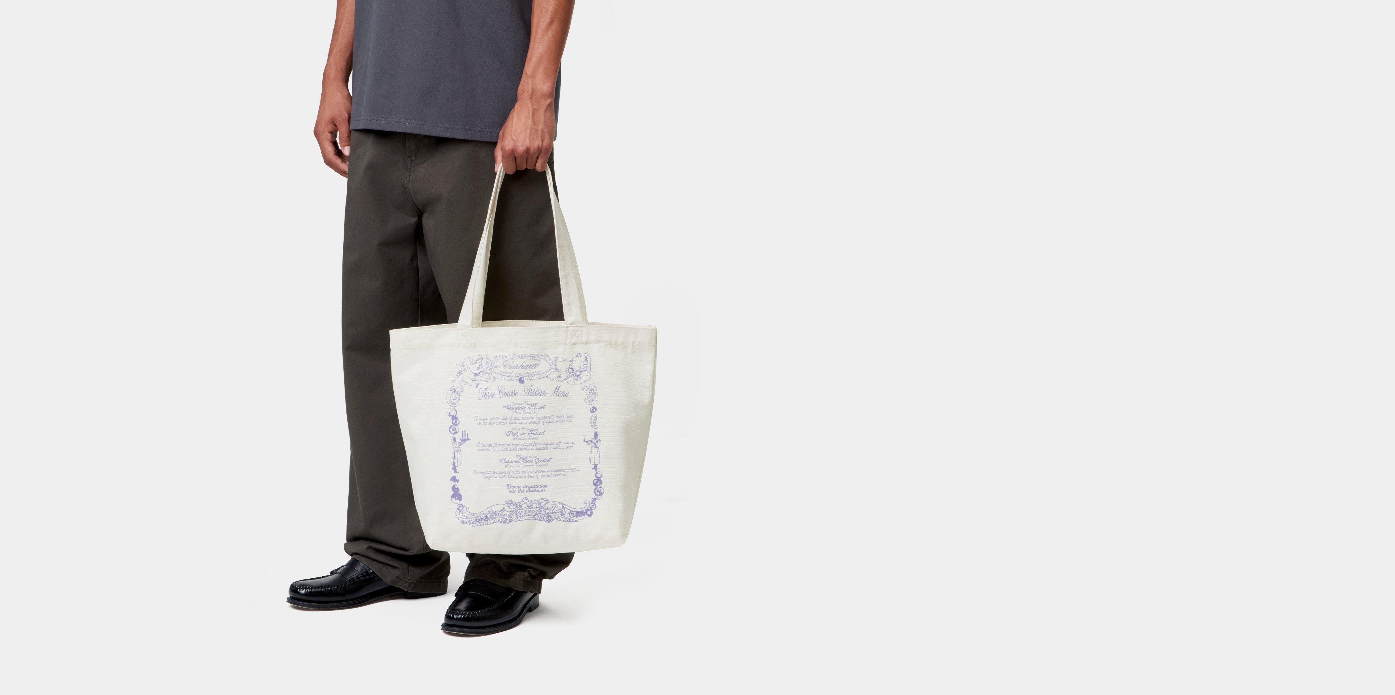 Carhartt WIP Canvas Graphic Tote Chez WIP, Wax | beige