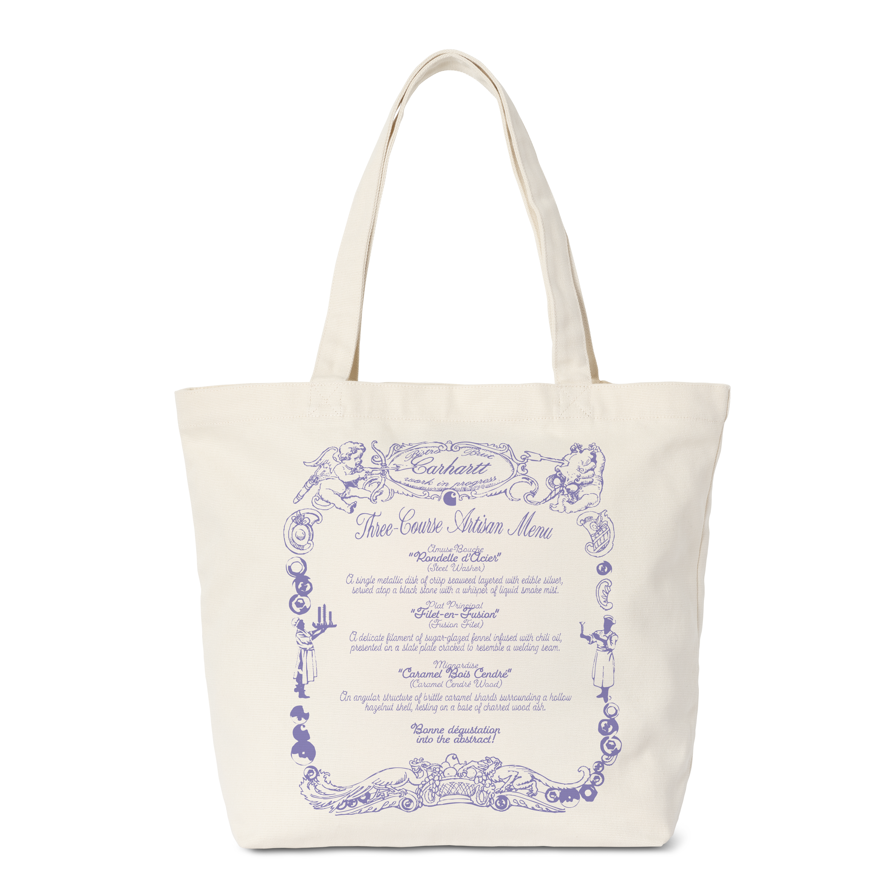 Carhartt WIP Canvas Graphic Tote, Chez WIP, Wax | Official Online