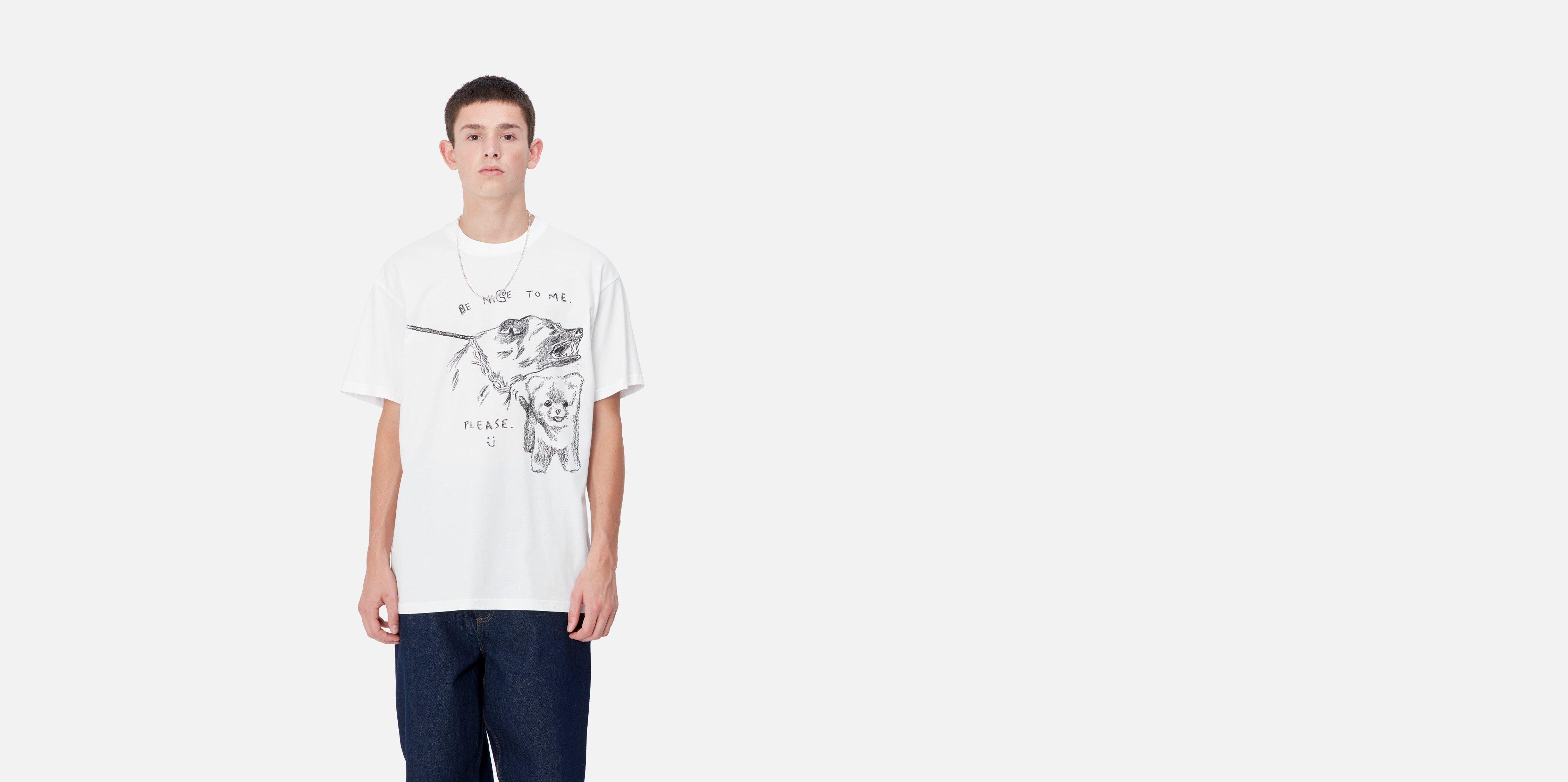Carhartt WIP S/S Pepe Be Nice T-Shirt, White / Black