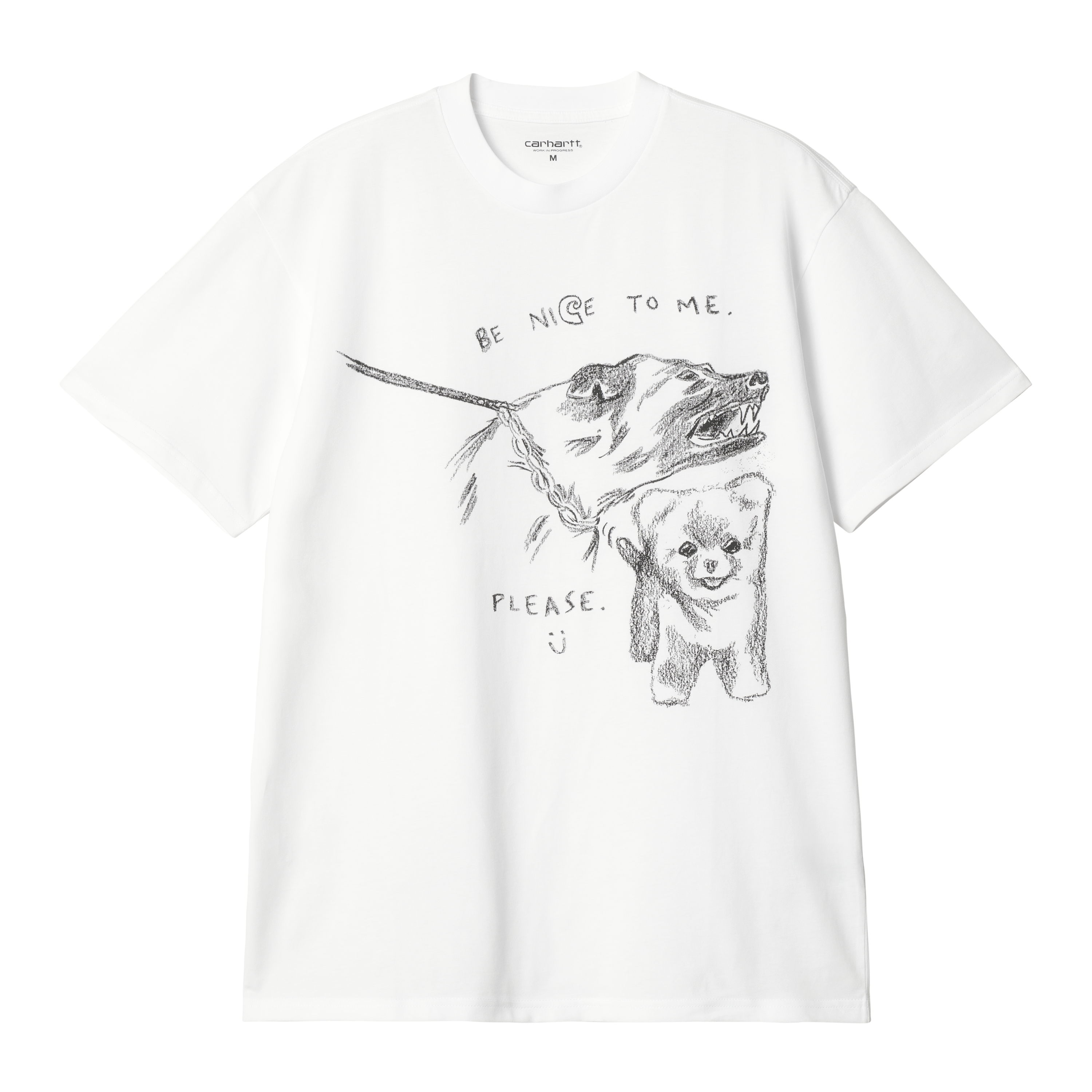 Carhartt WIP Short Sleeve Pepe Be Nice T-Shirt in Weiß