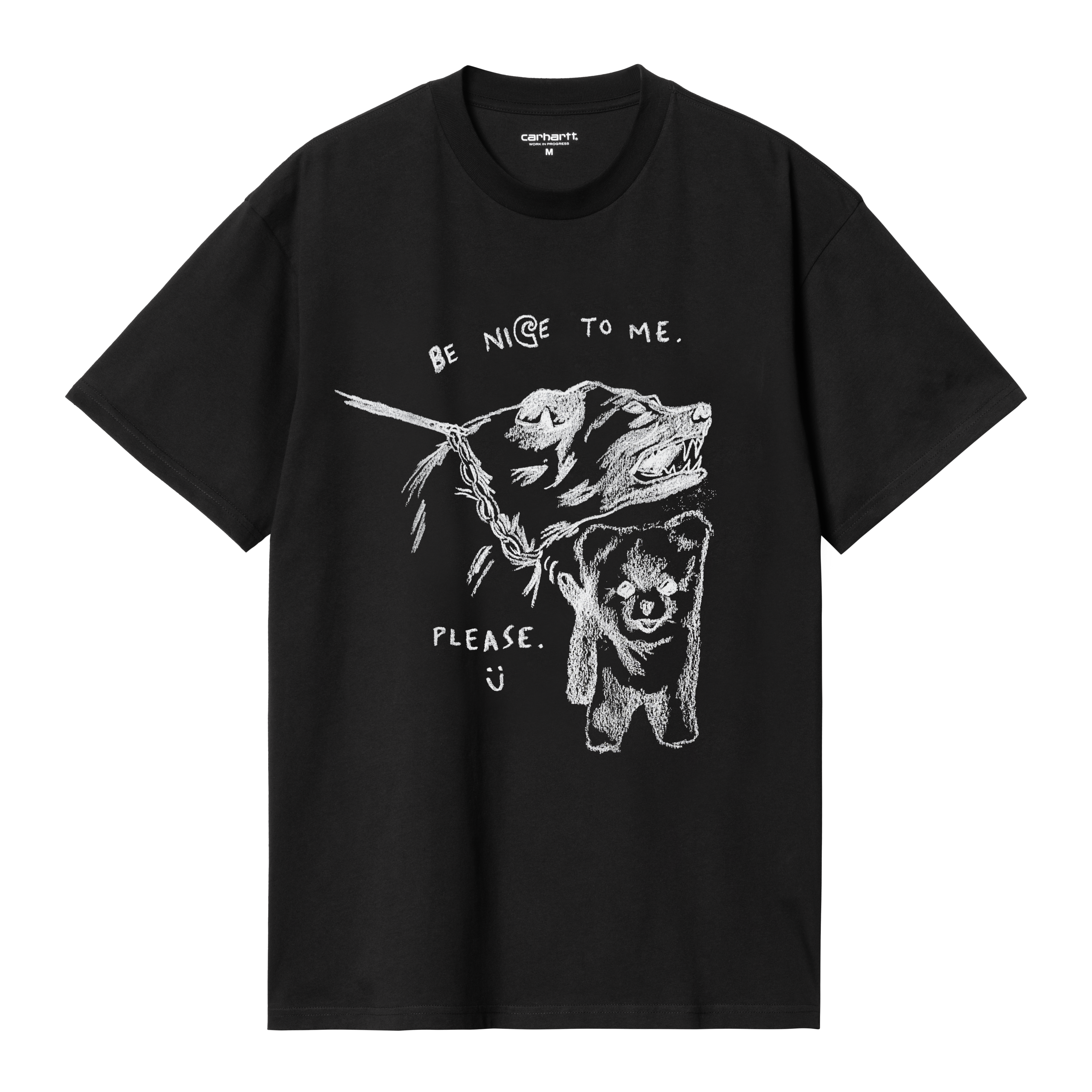 Carhartt WIP Short Sleeve Pepe Be Nice T-Shirt in Black