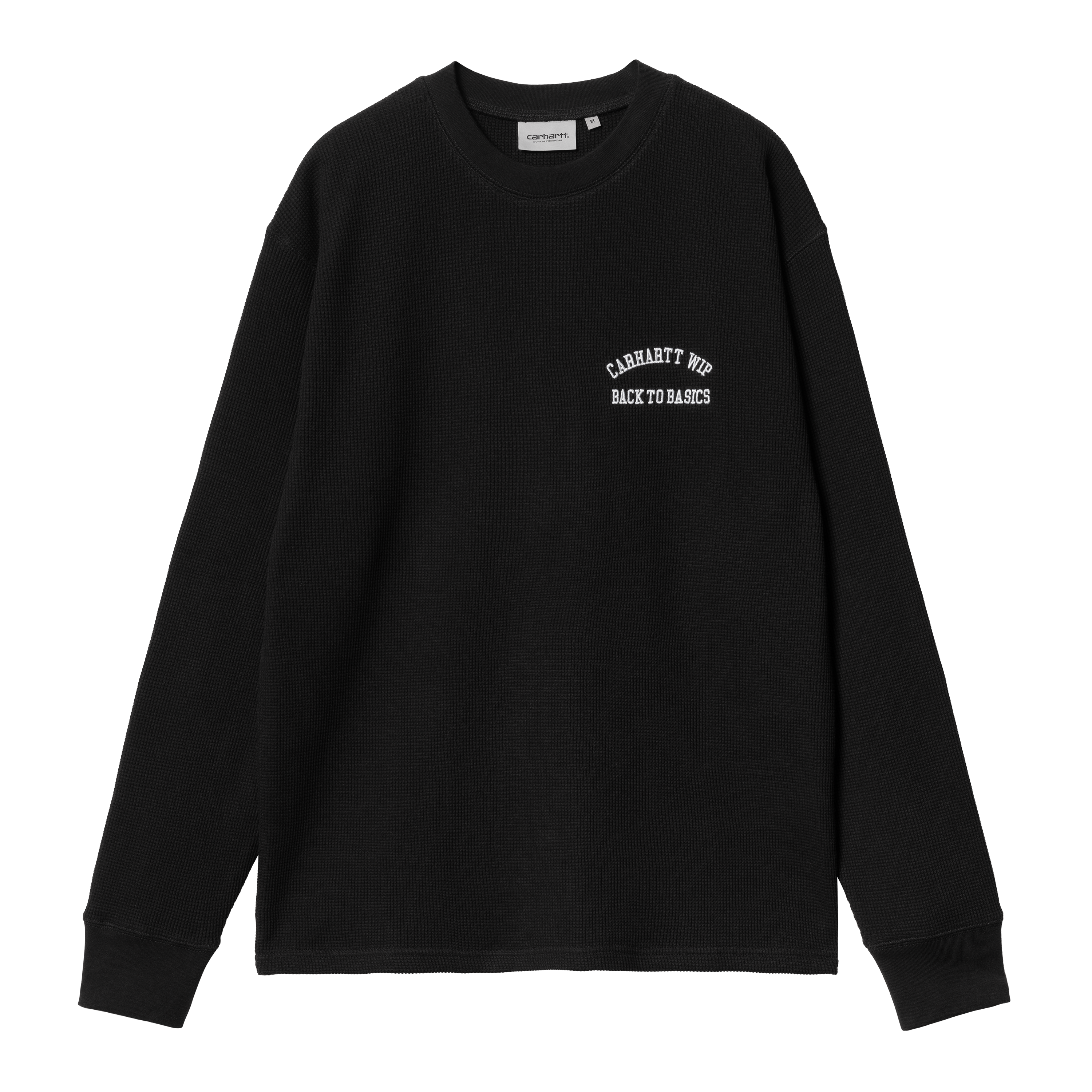 Carhartt WIP L/S Basics Script T-Shirt, Black / White | Official Online  Store