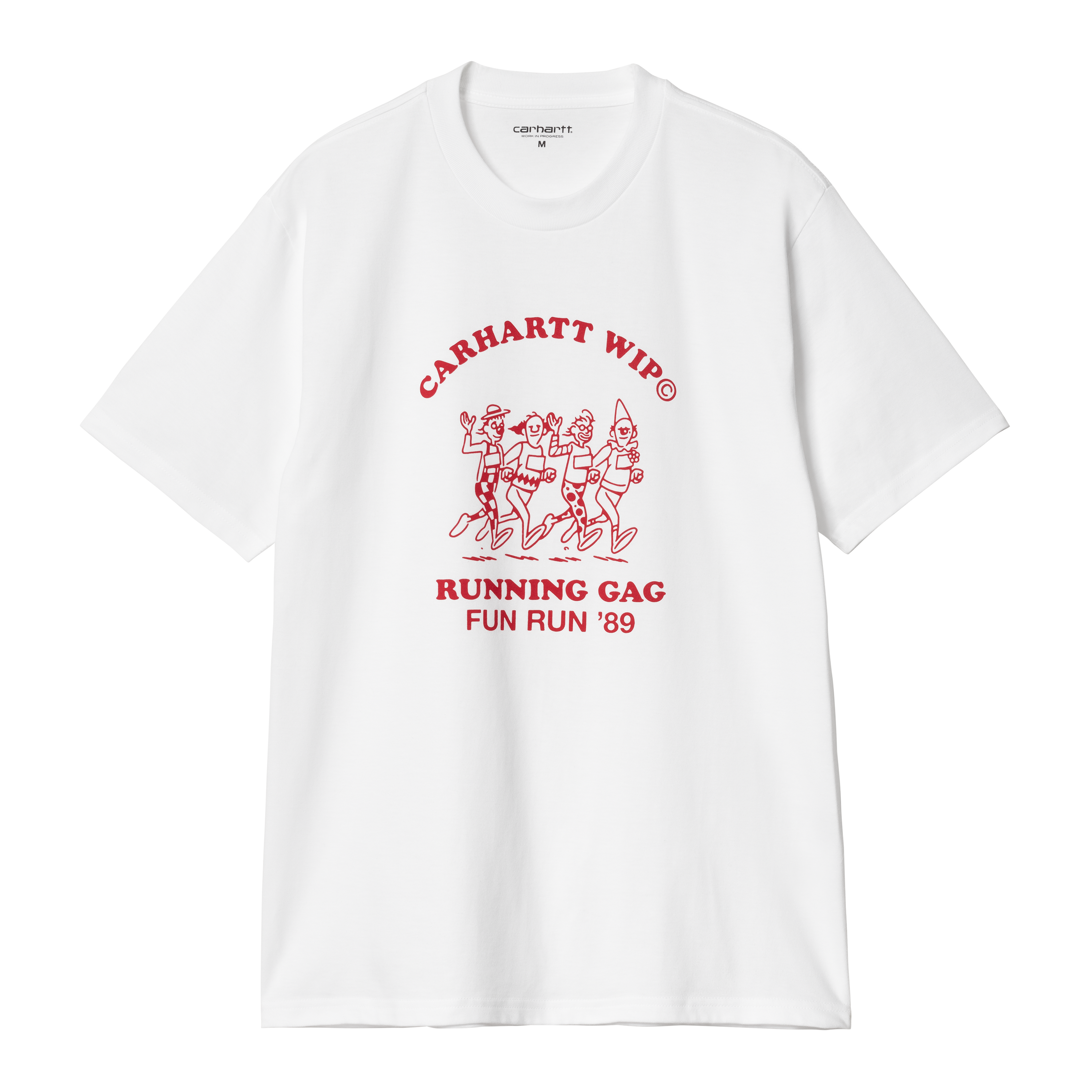 Tシャツ・カットソー CARHARTT S/S FUN RUN T-SHIRT SA528 Carhartt WIP S/S Fun Run T-Shirt, White / Red | Official