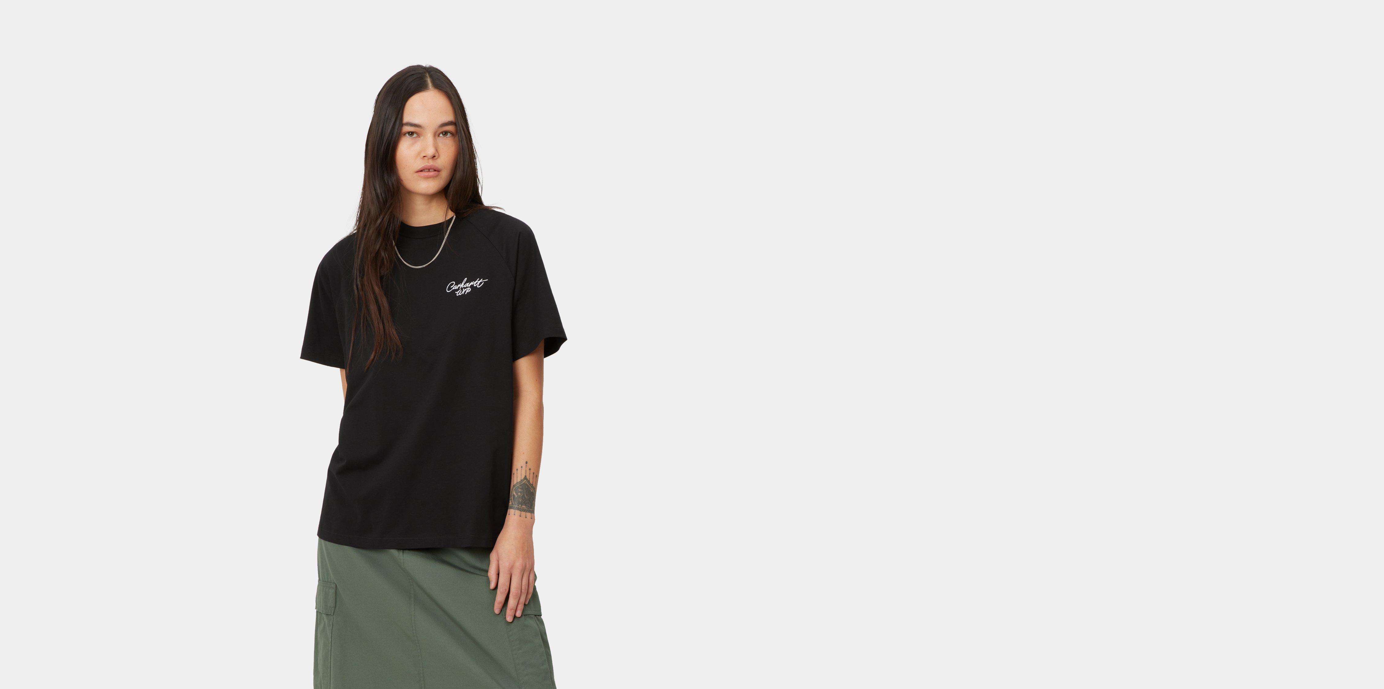 Tシャツ・カットソー CARHARTT WIP Bermuda Shorts Carhartt WIP S/S University T-Shirt, Ink / White | Official
