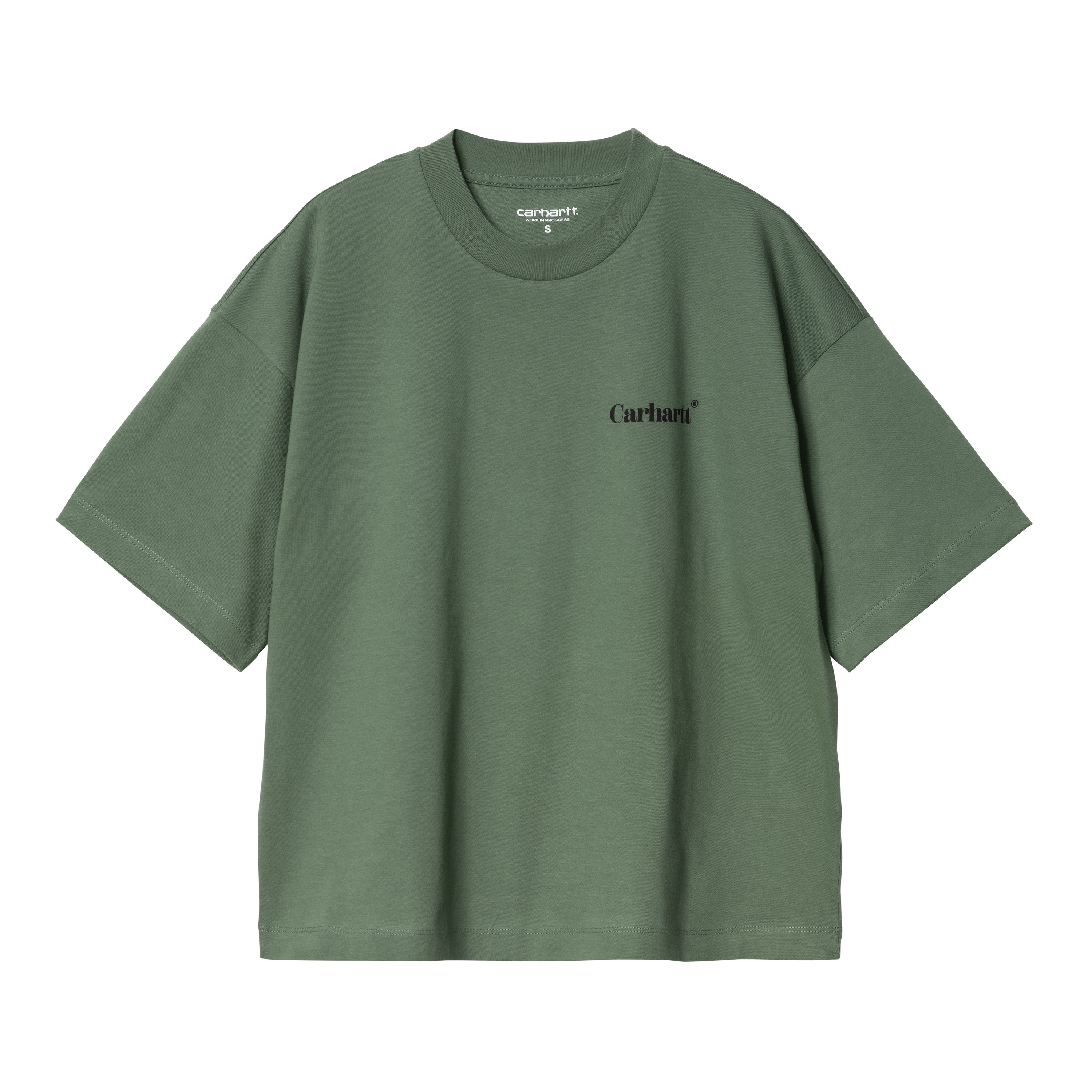 Carhartt WIP Women’s Short Sleeve Fold Leo T-Shirt en Verde