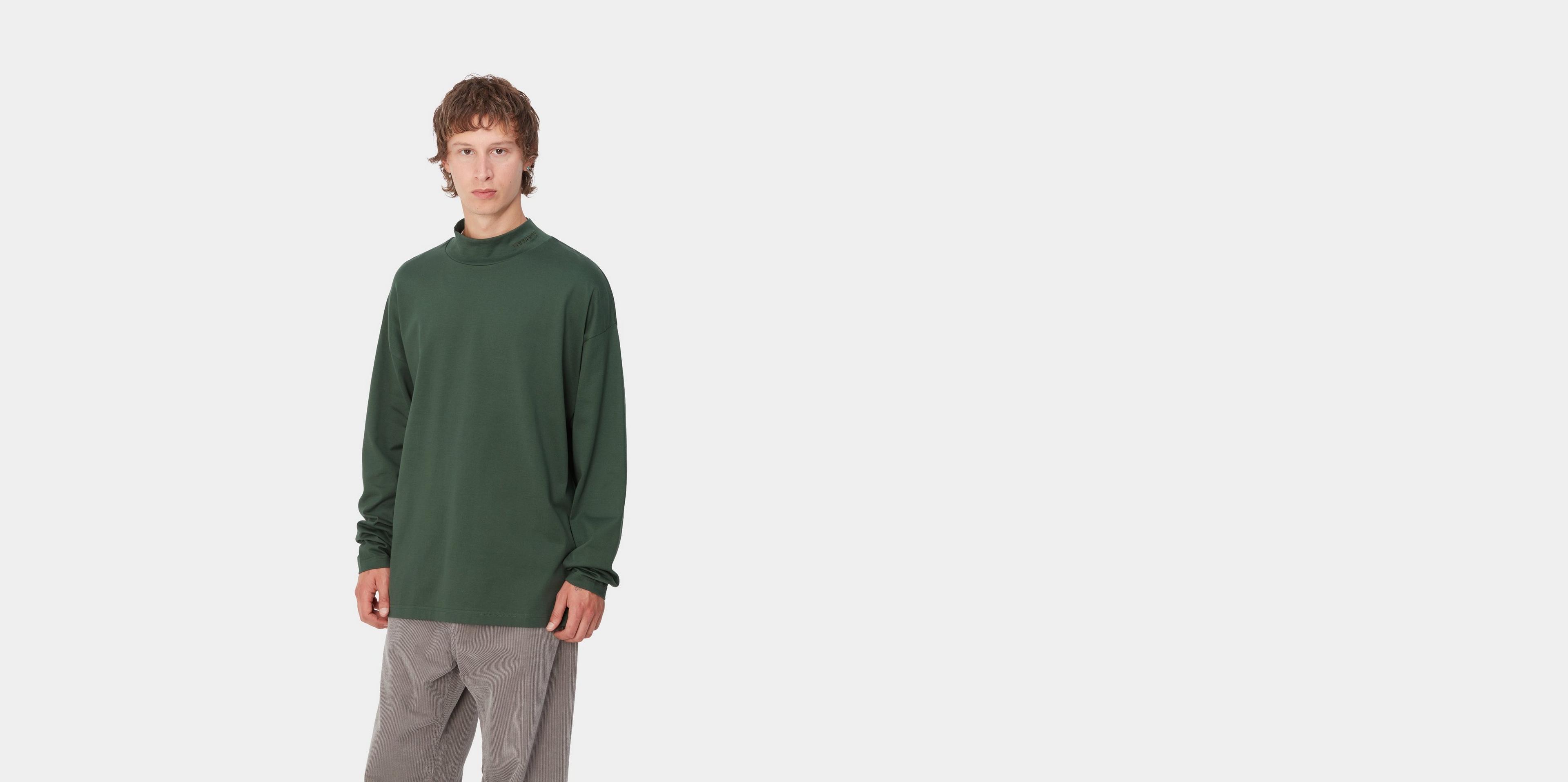 【Carhartt】 L/S AMERICAN SCRIPT T-SHIRT ★ LOOSE FIT Carhartt WIP American Script Long Sleeve T-Shirt | White