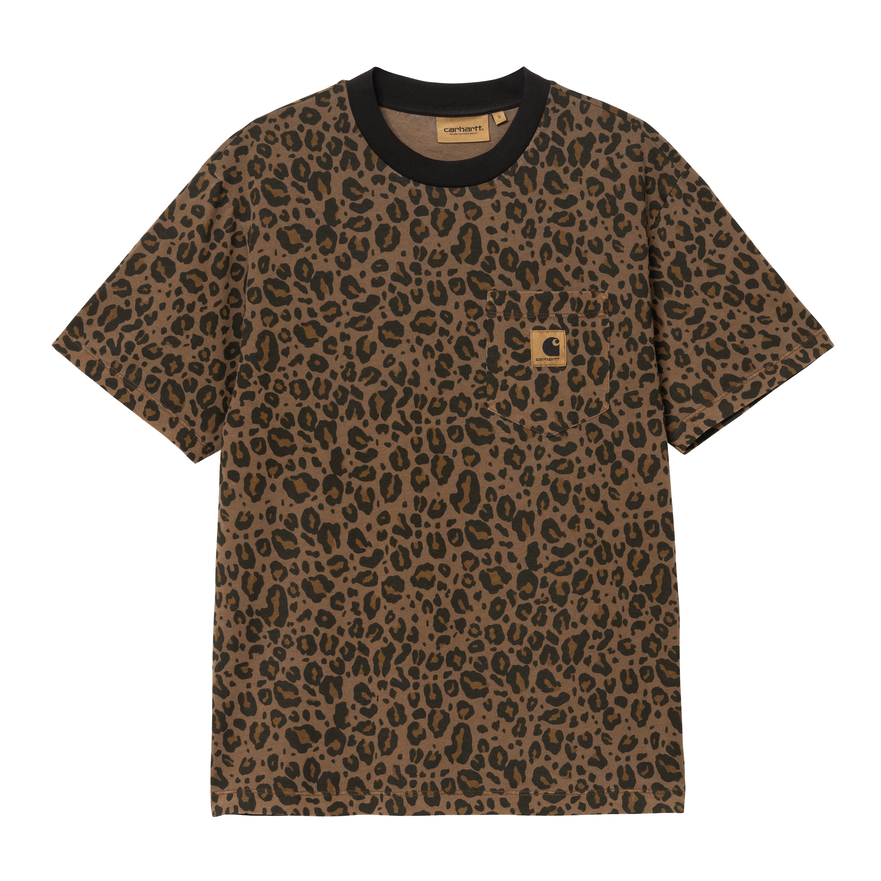 Carhartt WIP Women’s Short Sleeve Leo Pocket T-Shirt in Marrone