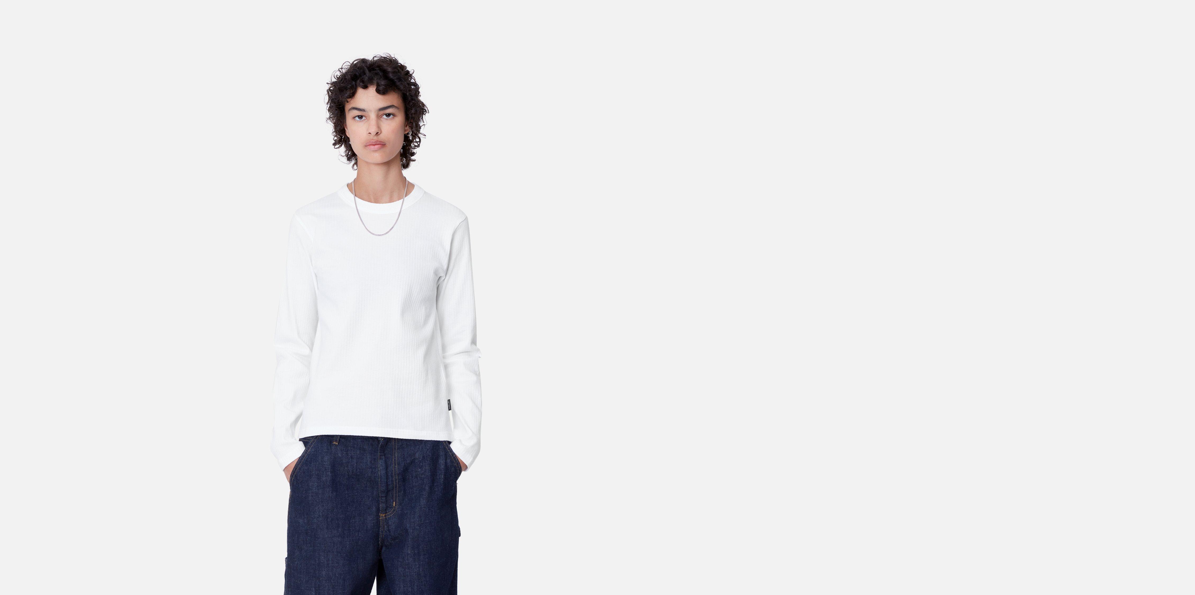 Carhartt WIP W' L/S Serena T-Shirt, White | Tienda oficial en Línea