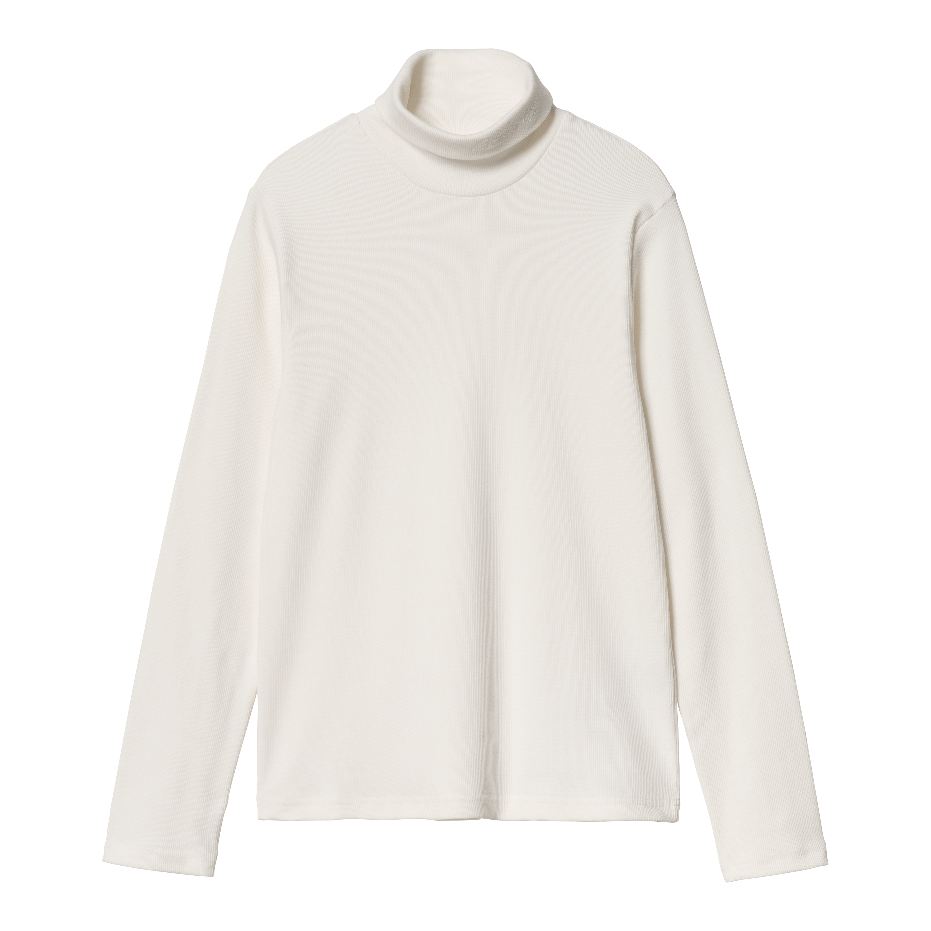 Carhartt WIP Women’s Long Sleeve Signature Mockneck T-S in Weiß