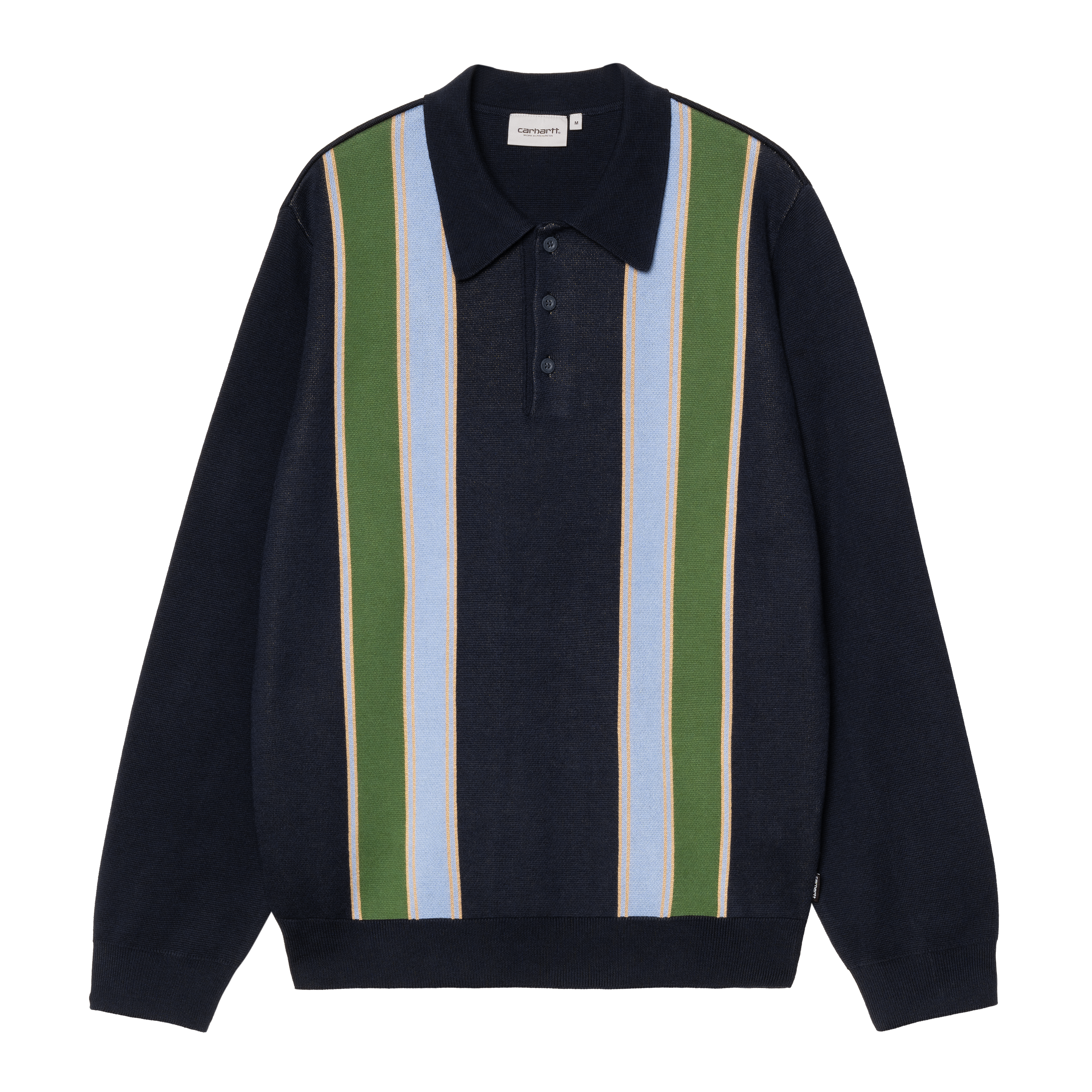 Carhartt WIP Long Sleeve Arlo Polo in Blau