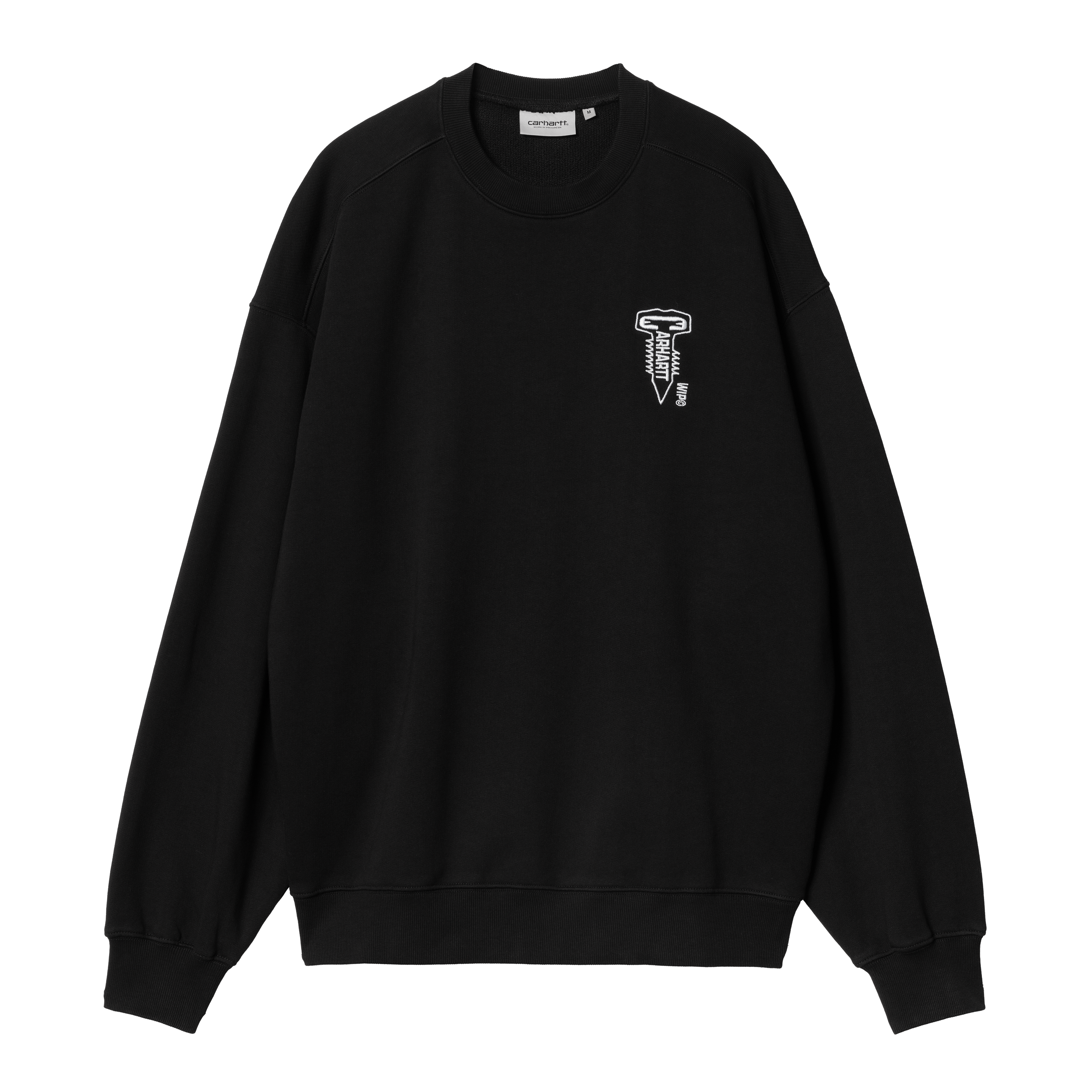 ★ドイツ発*carhartt WIP*新作*Cross Screwロゴ刺繍スウェット/H cross-screw-sweat-black-white-