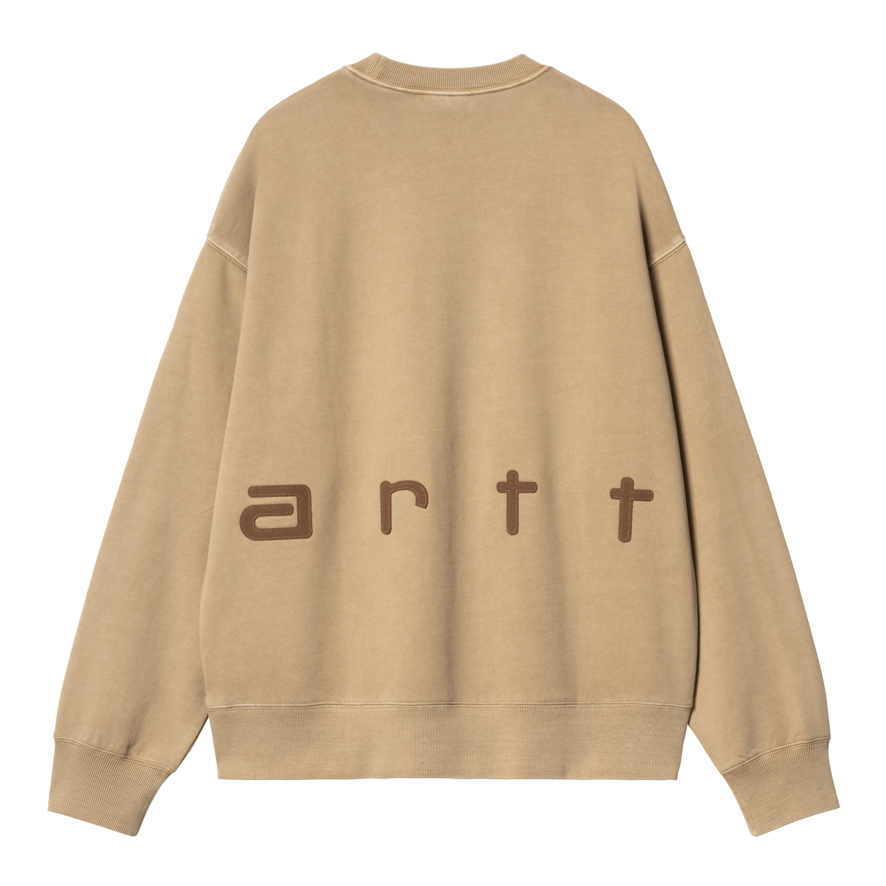 Carhartt WIP Felt Script Sweat, Peanut / Tobacco | Official Online 