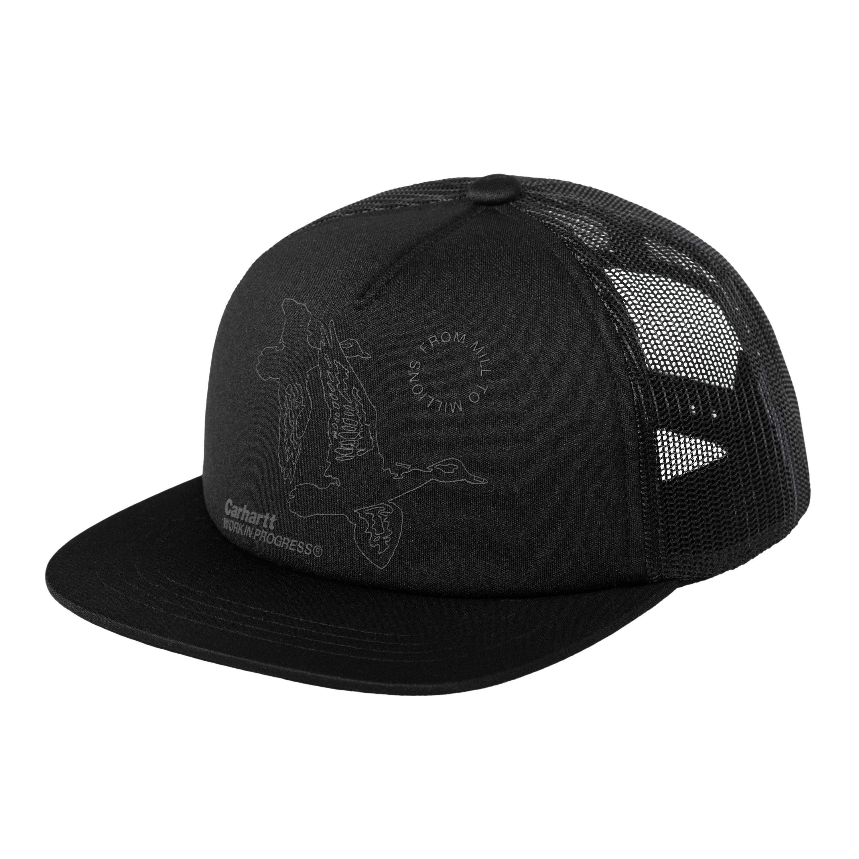 Carhartt WIP Flying Ducks  Trucker Cap in Schwarz