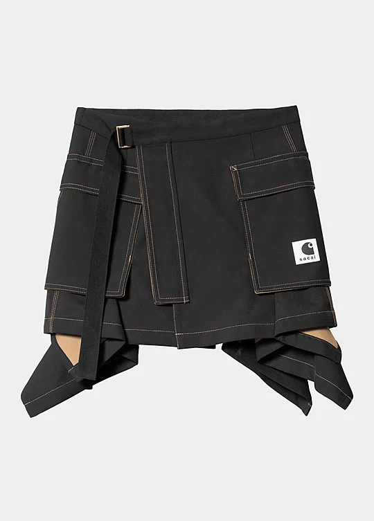 Carhartt WIP sacai x Carhartt WIP Women’s Suiting Bonding Skirt Noir