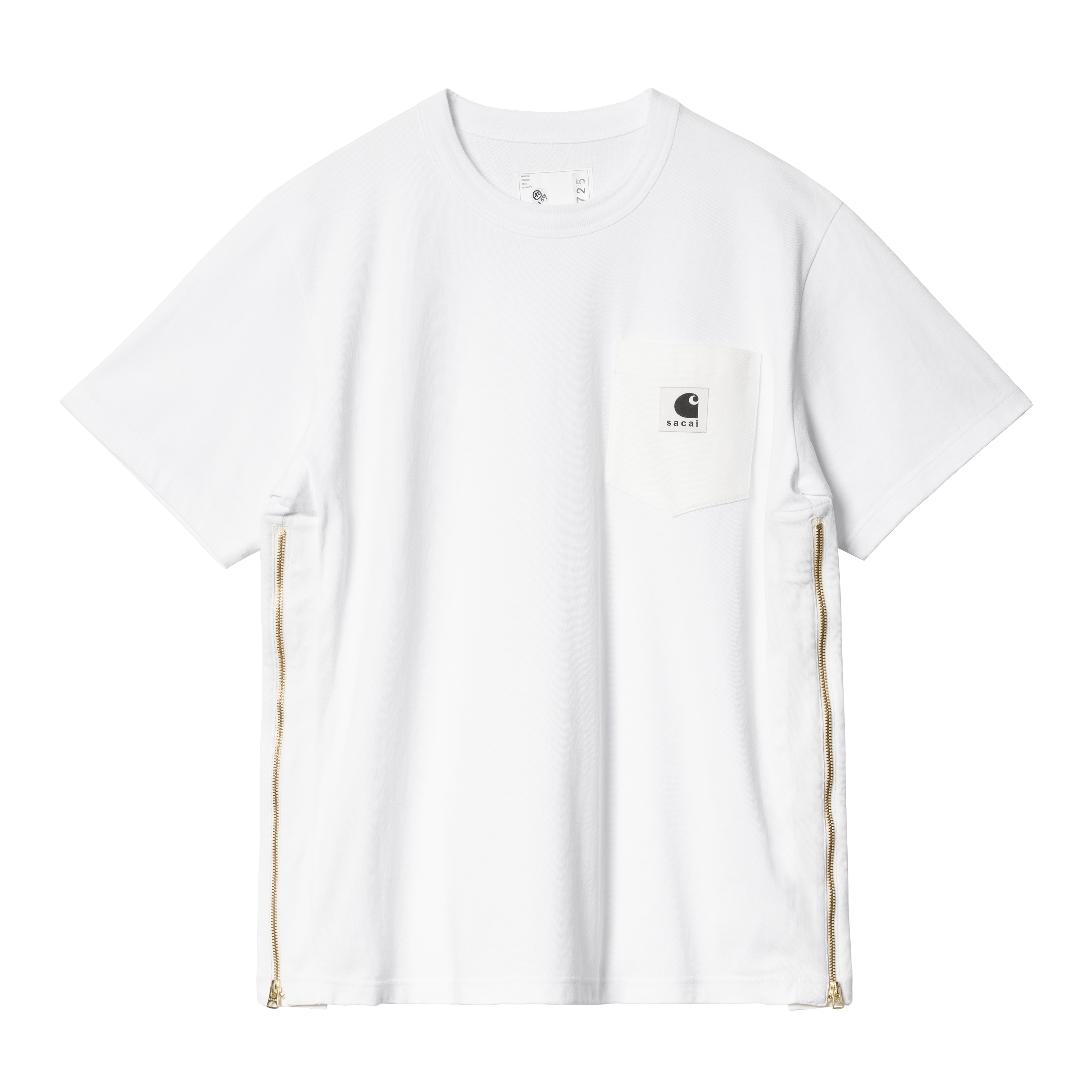 Sacai Carhartt WIP T-Shirt サカイカーハート 白 5異なる2つのCa