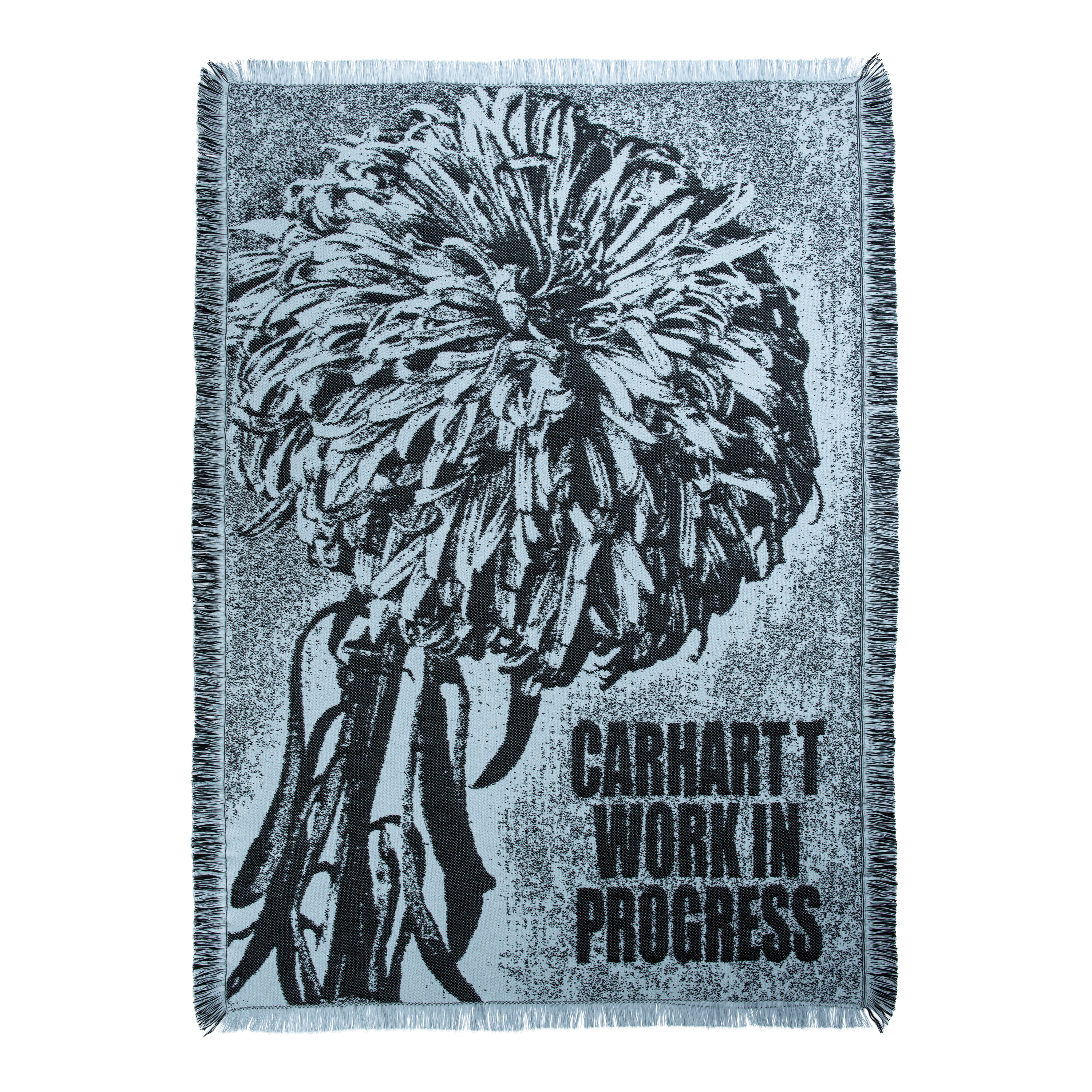 Carhartt WIP Chrysanthemum Woven Blanket in Blau