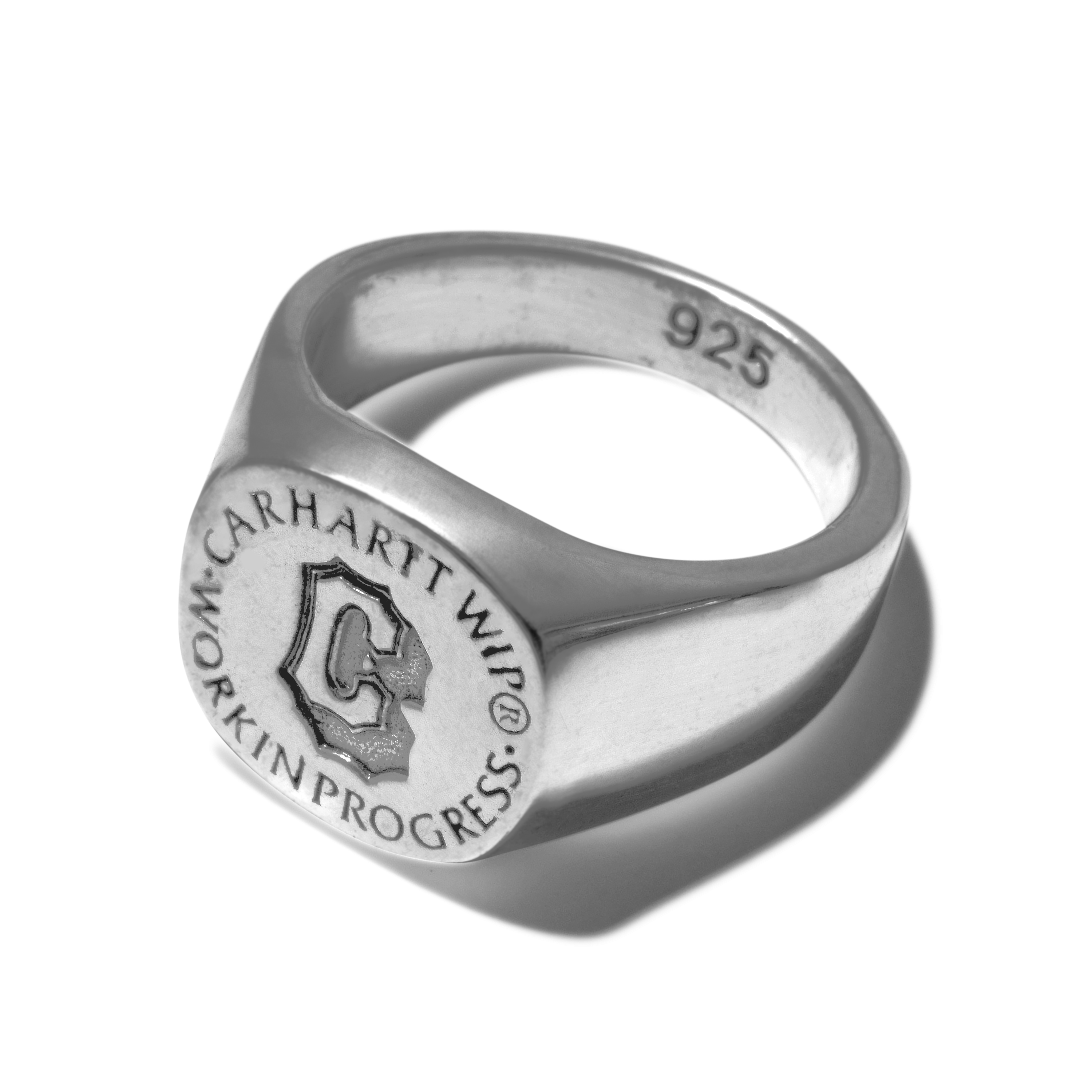 Carhartt WIP Varsity Signet Ring in Grau