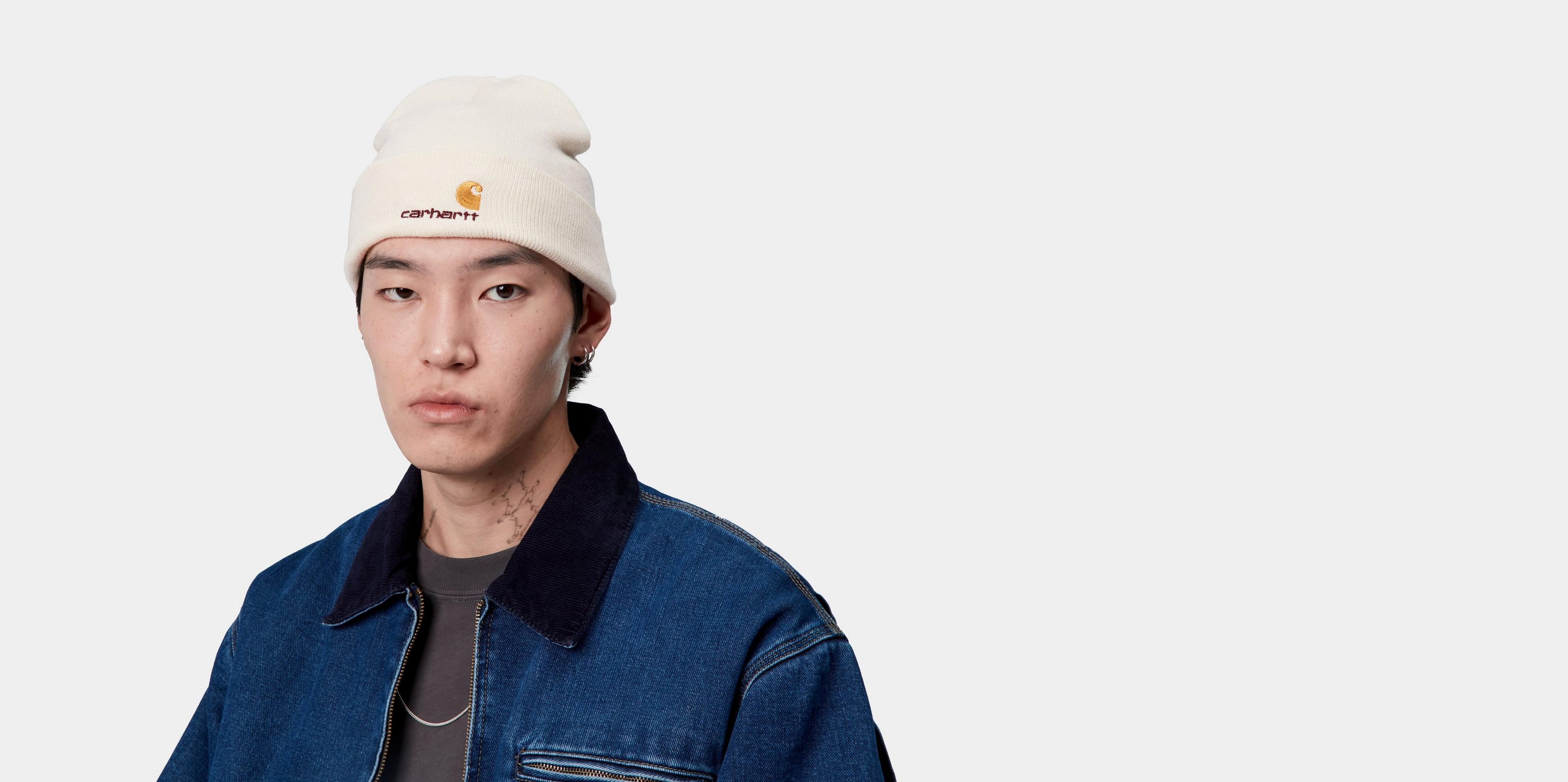 Carhartt WIP American Script Beanie, Natural Official Online Store