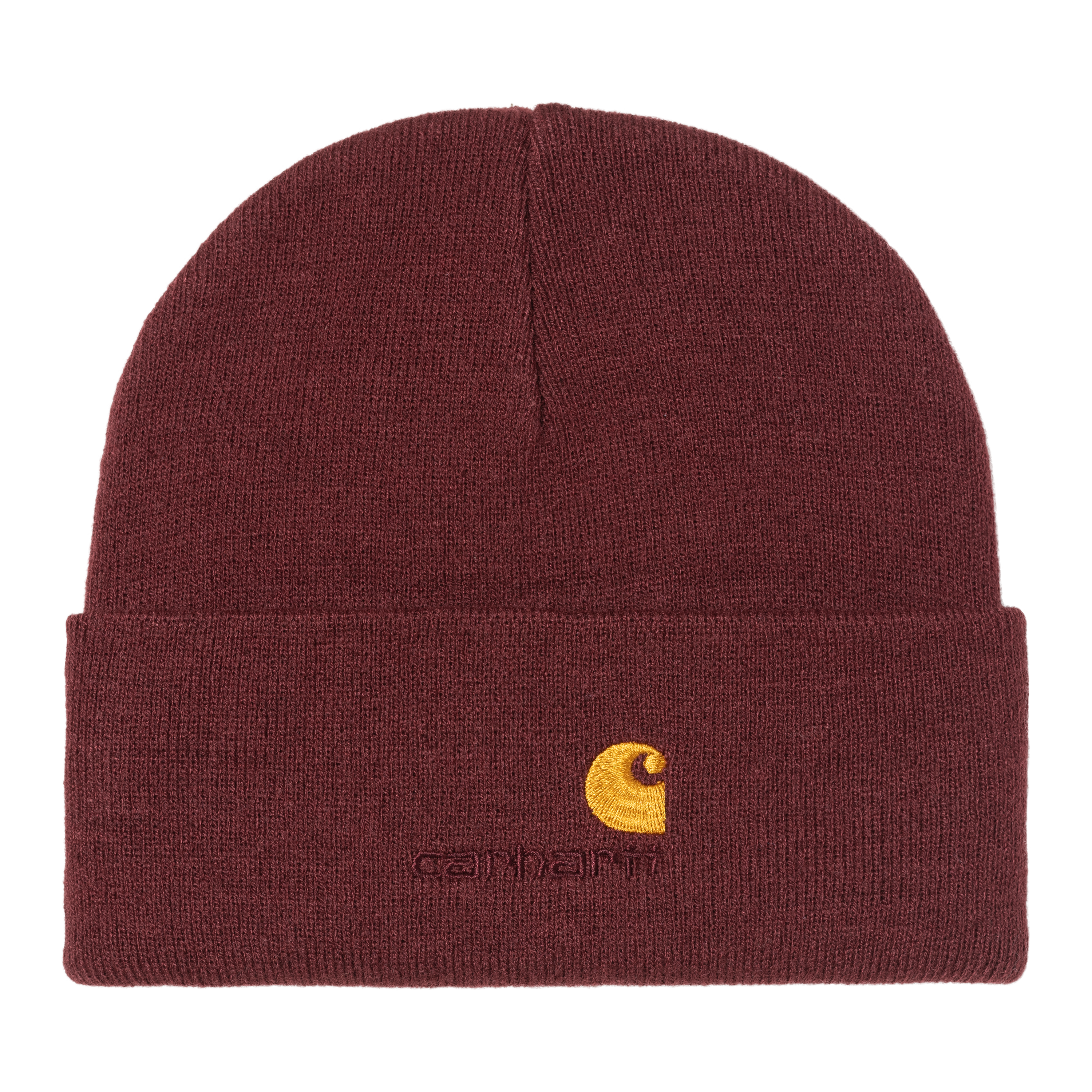 Carhartt WIP American Script Beanie in Rosso