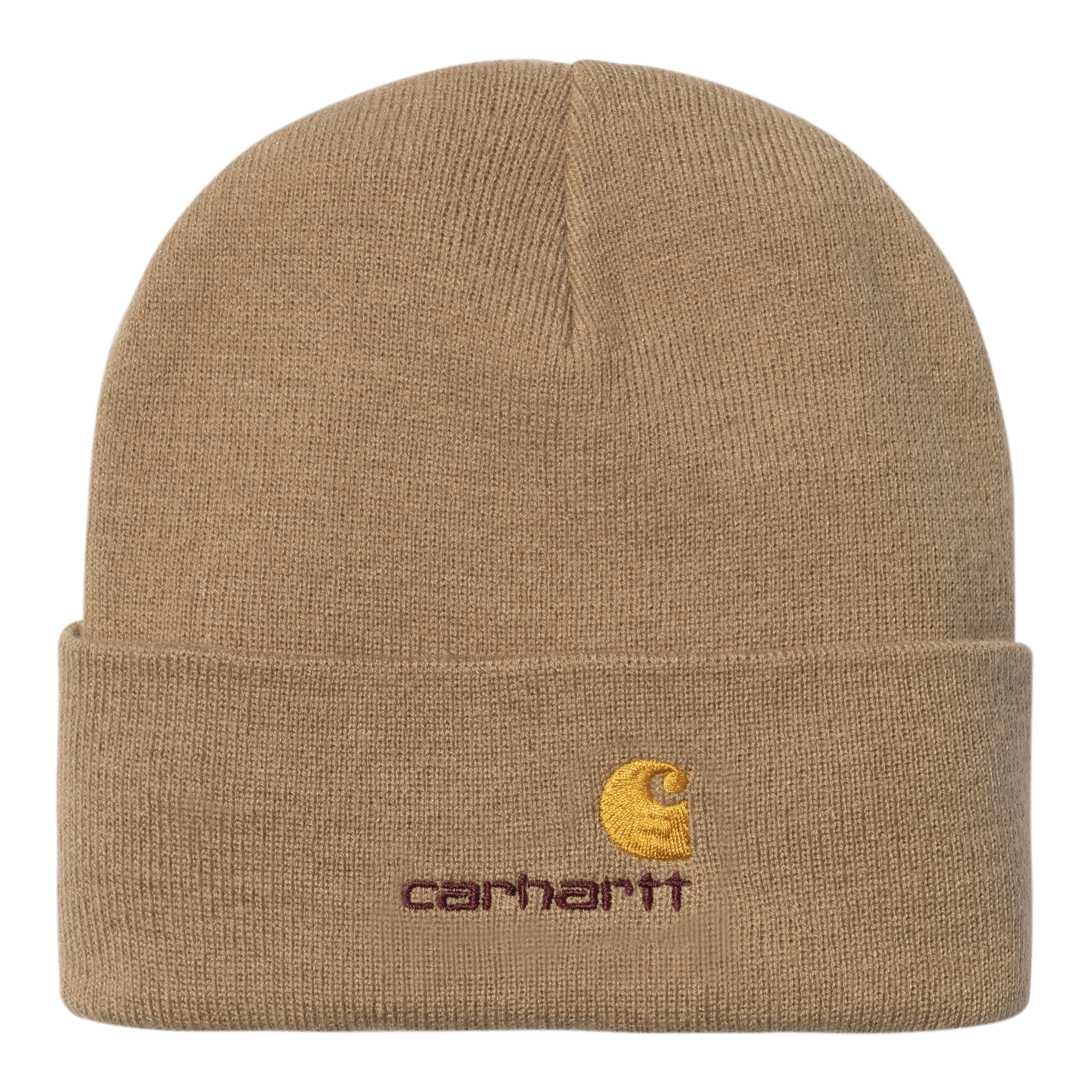 Carhartt WIP American Script Beanie in Marrone