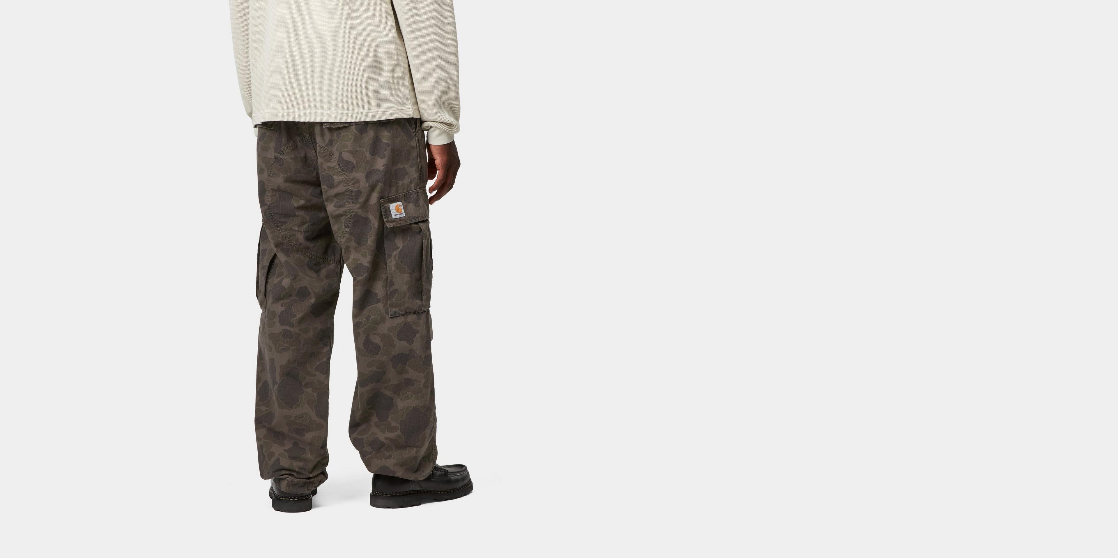 Carhartt WIP Duck Cargo Pant, Camo Duck, Green / Porphyry