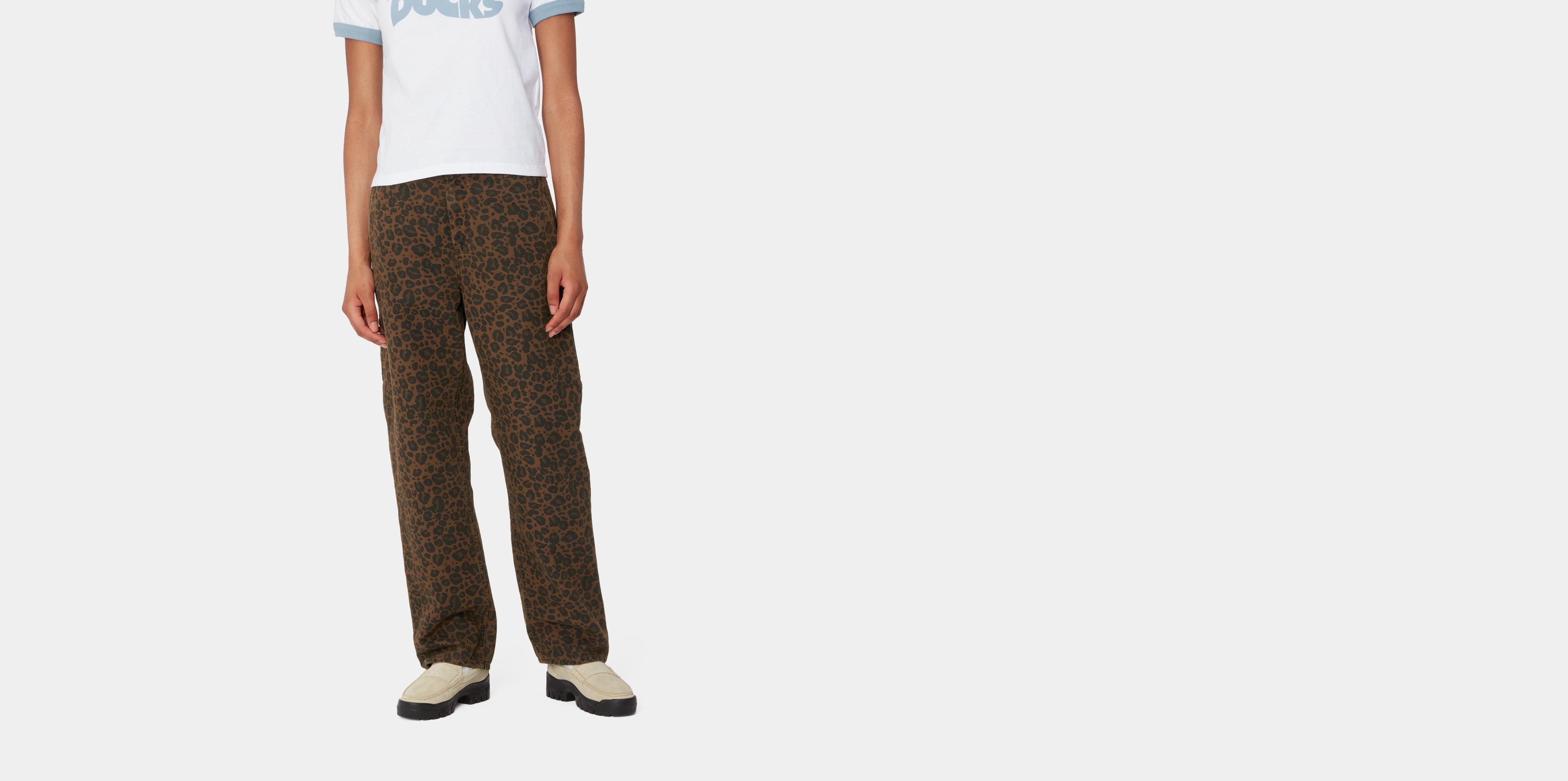 Carhartt WIP W' Leo Pierce Pant Straight Trousers | Brown