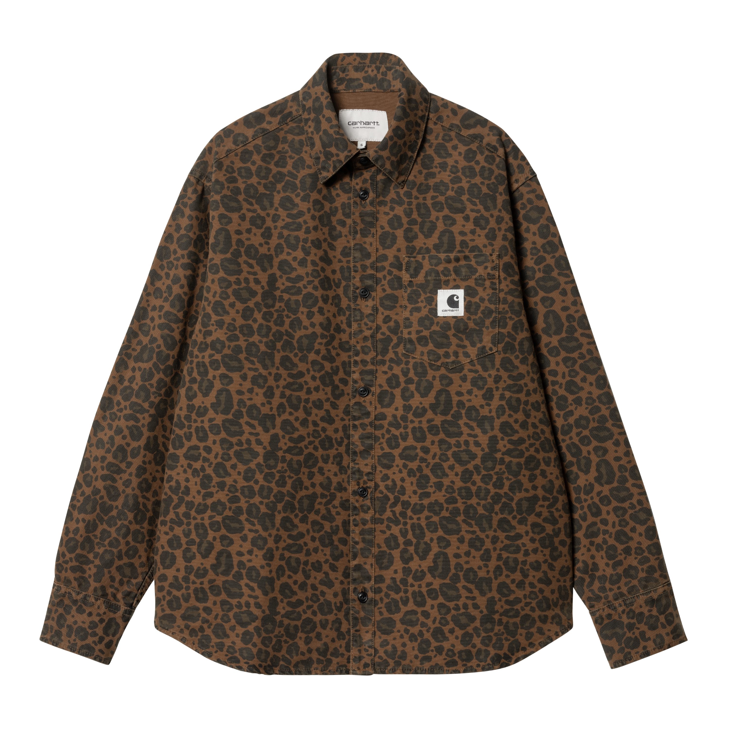 Carhartt WIP Women’s Long Sleeve Leo Shirt in Marrone