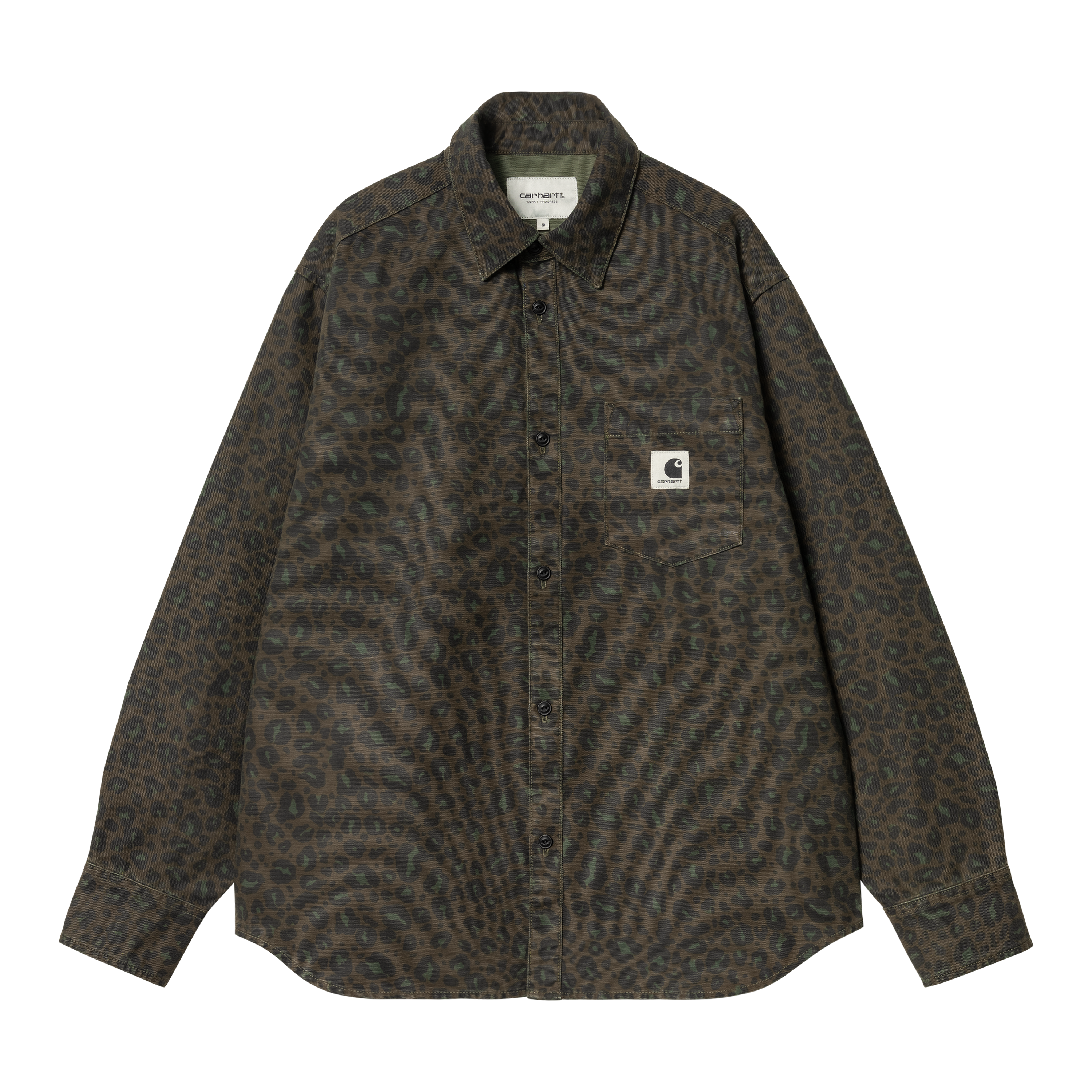 Carhartt WIP Women’s Long Sleeve Leo Shirt en Verde