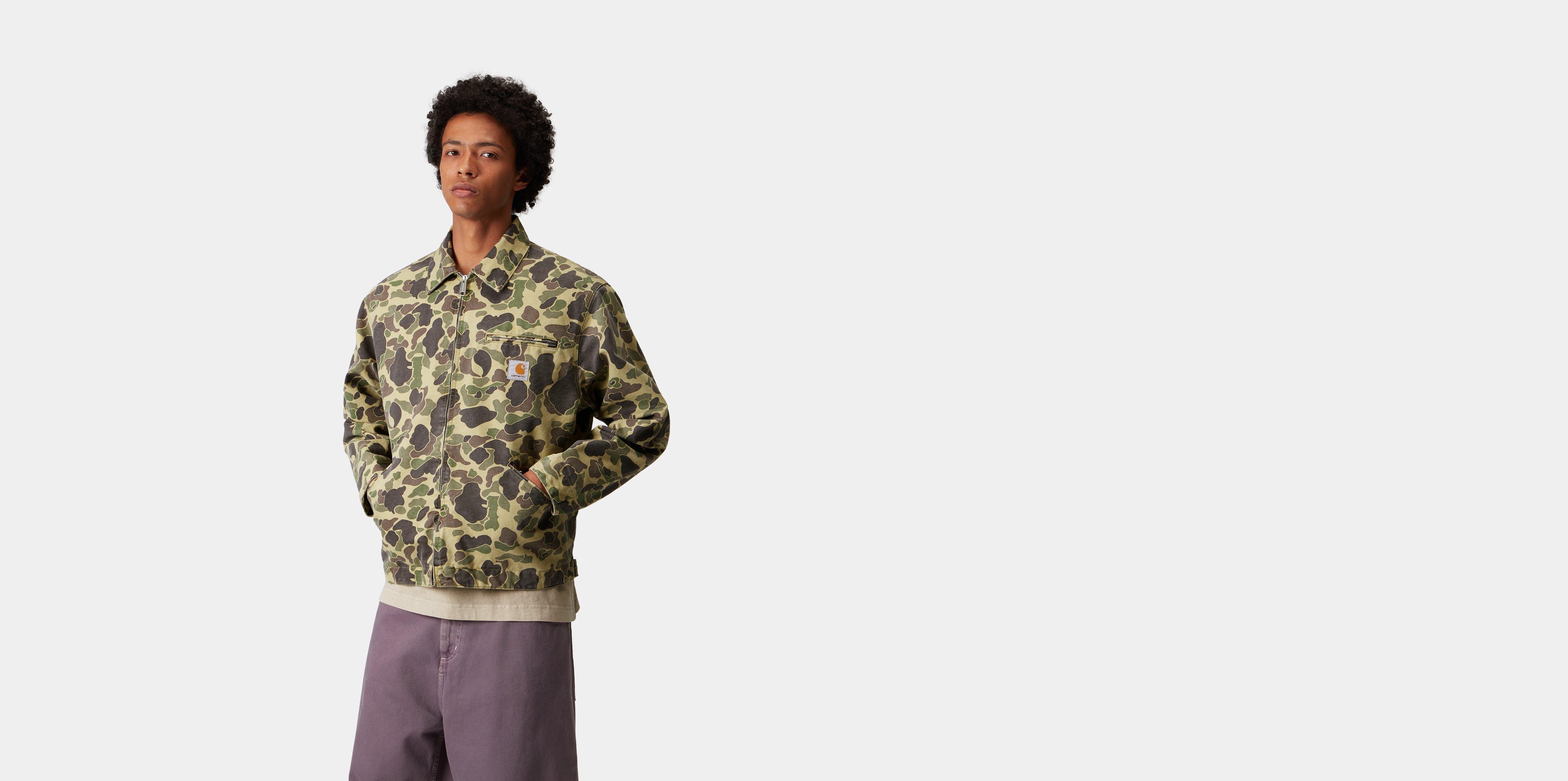 Carhartt WIP Duck Detroit Jacket, Camo Duck, Green | Official