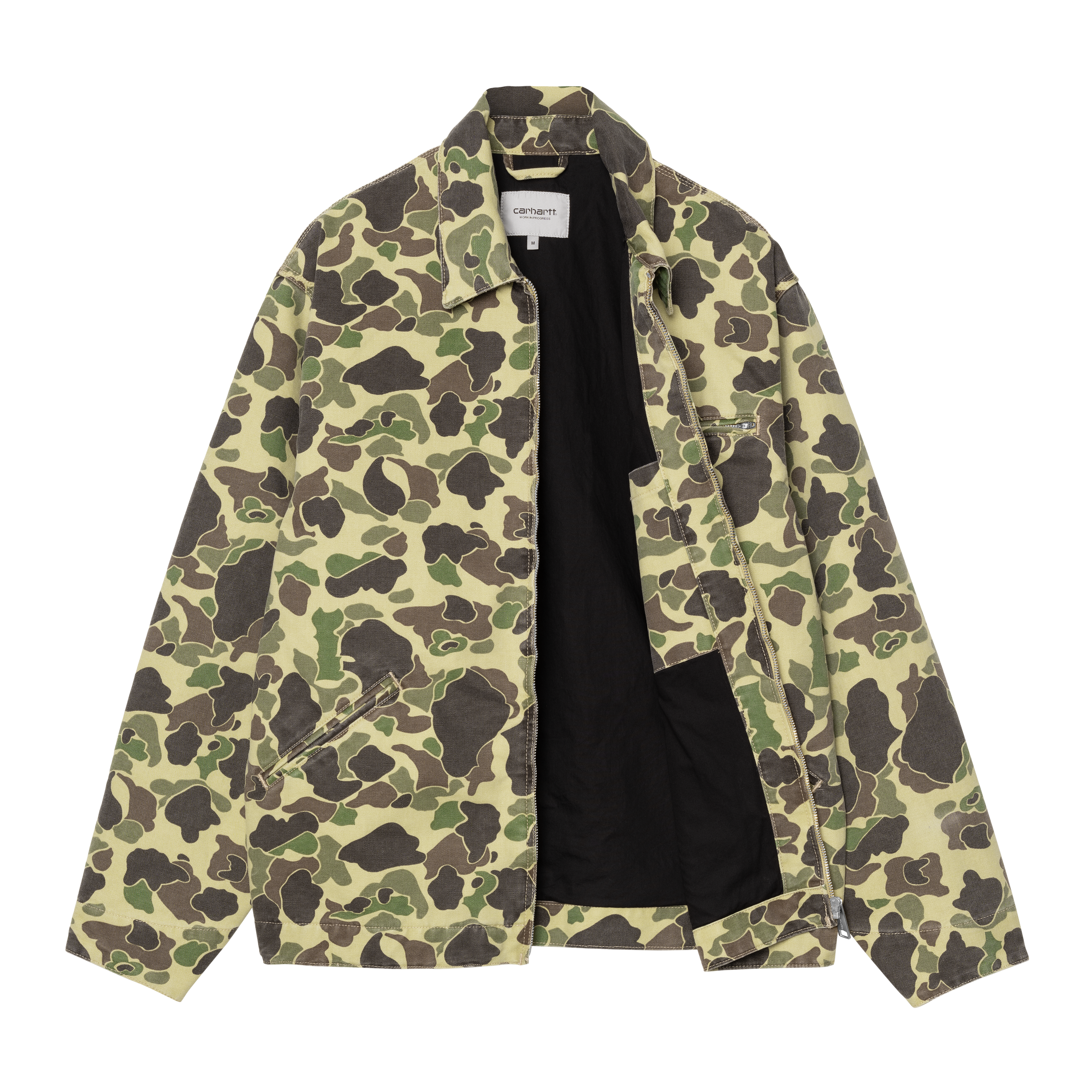 Carhartt WIP Duck Detroit Jacket カモ柄　迷彩 JKPT STORE / DUCK DETROIT JACKET CAMO DUCK GREEN/TURMERIC