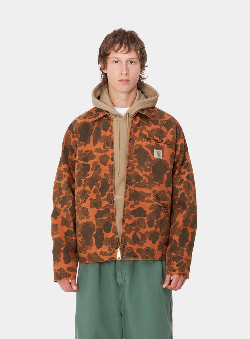 Carhartt WIP Duck Detroit Jacket, Camo Duck, Green Carhartt WIP Duck Detroit Jacket, Camo Duck, Green