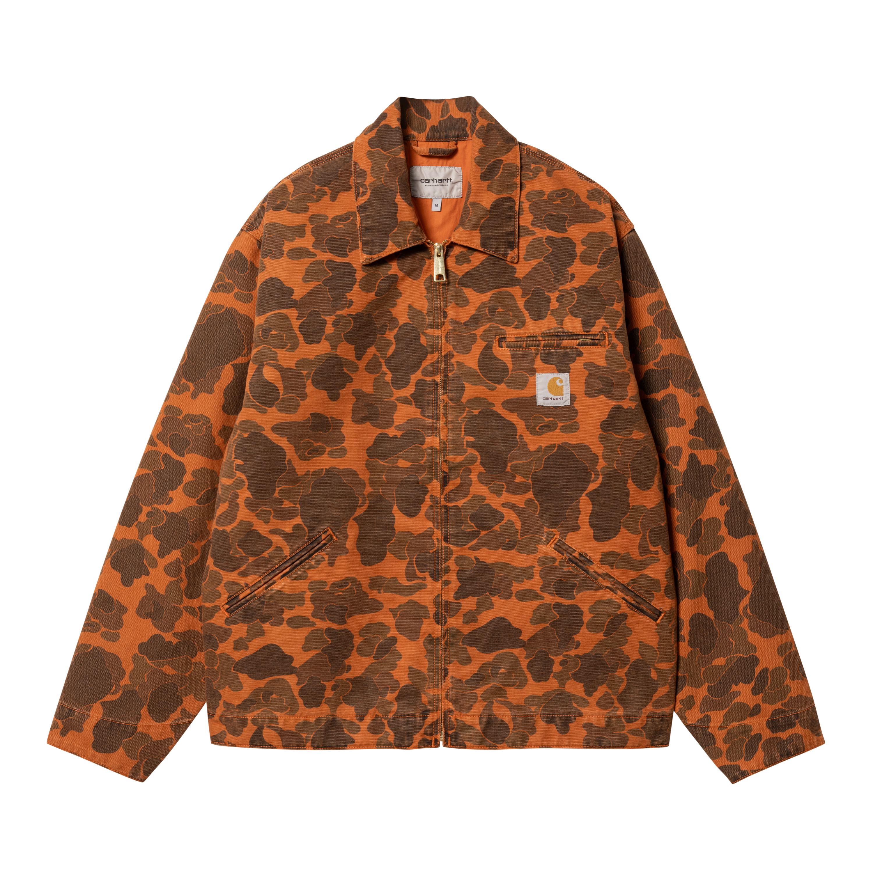 Carhartt WIP Duck Detroit Jacket Camo Duck Green Turmeric Official Online Store